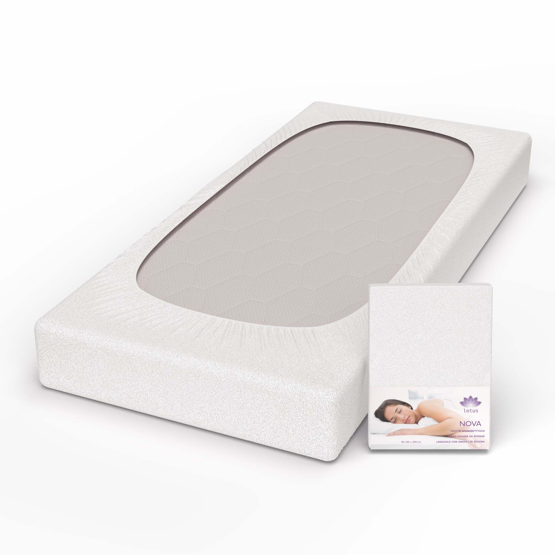 Lotus drap-housse frotté Nova Lotus drap-housse frotté Nova