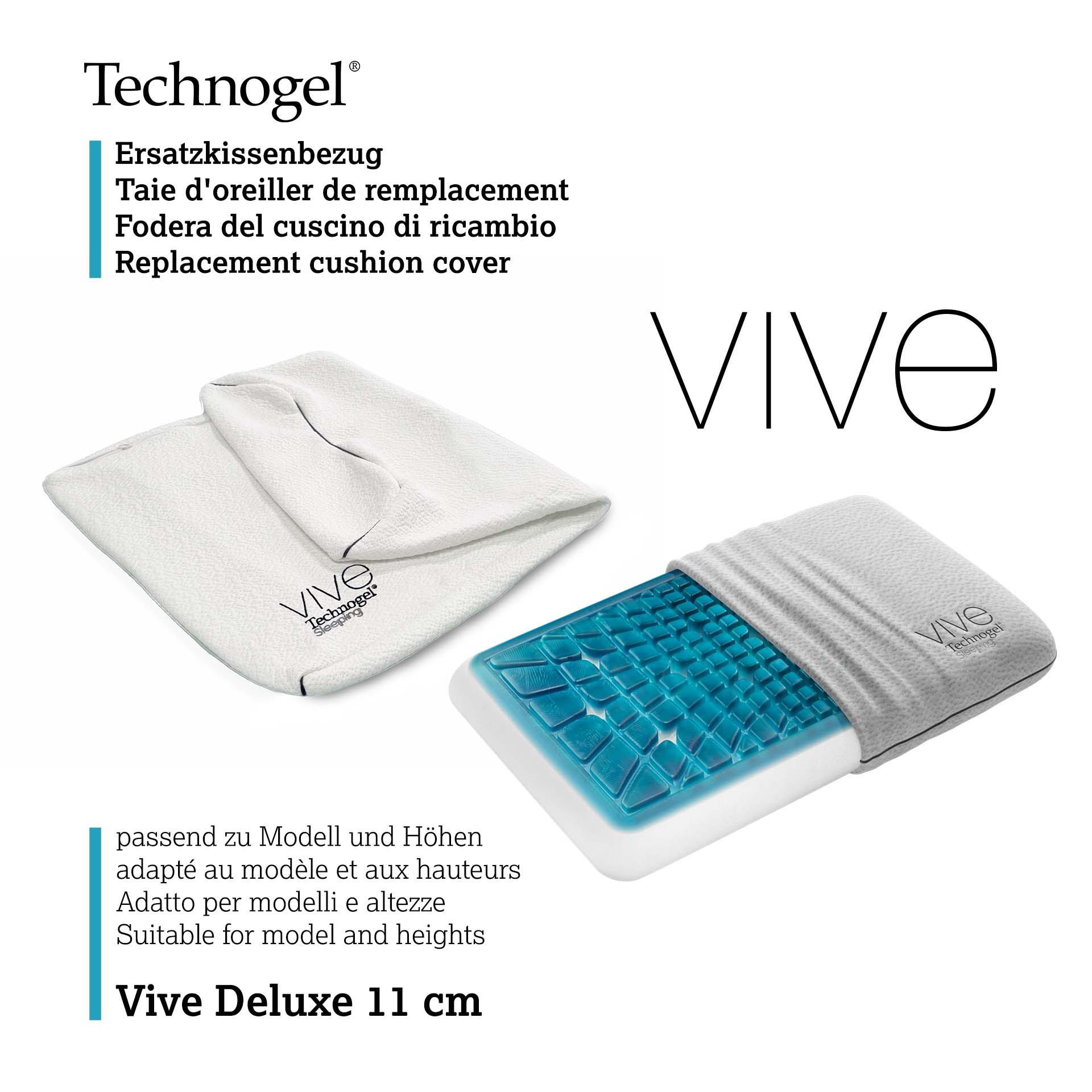 Technogel VIVE Kissen Deluxe Ersatzhülle