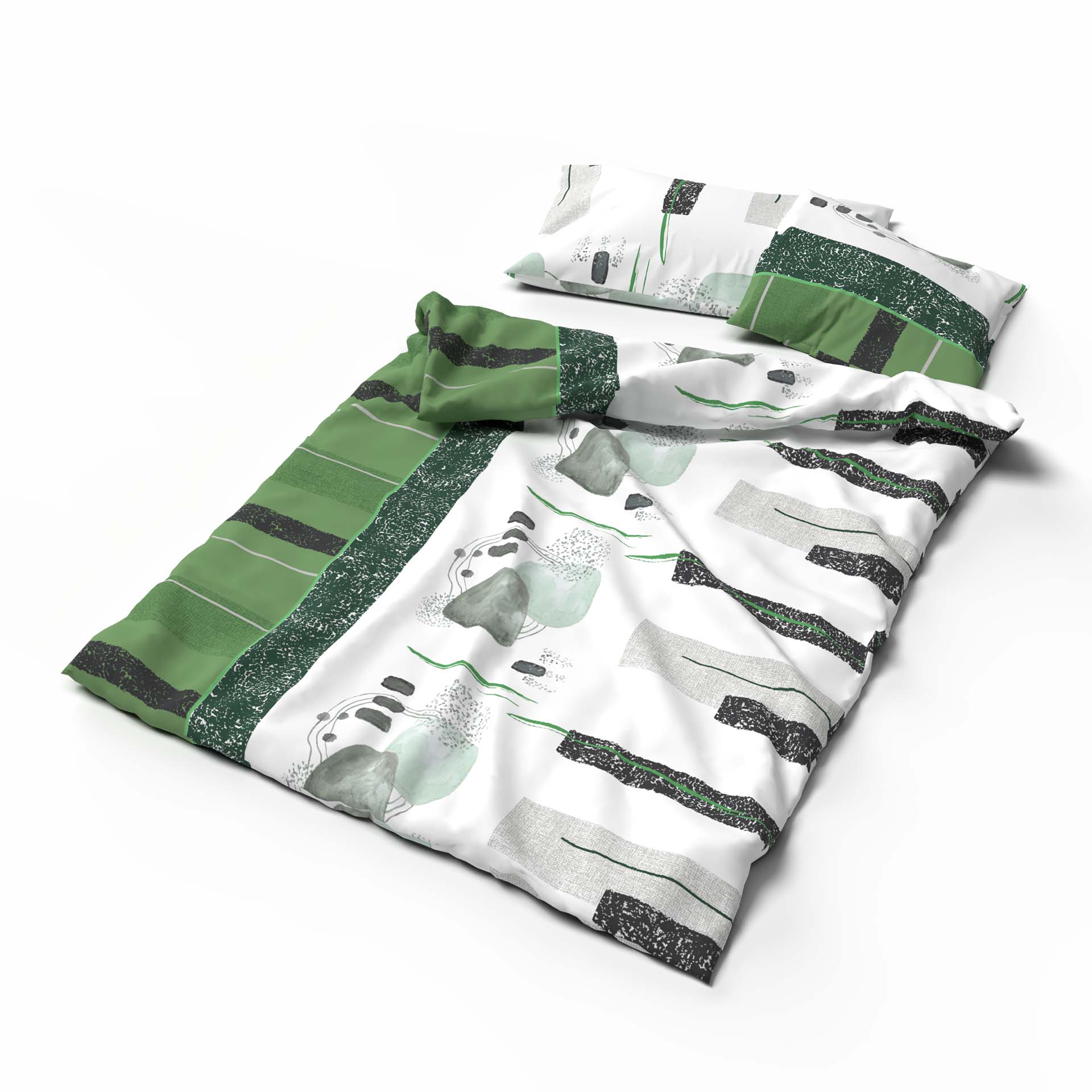 Lotus linge de lit bambou Mariele vert Lotus linge de lit bambou Mariele vert