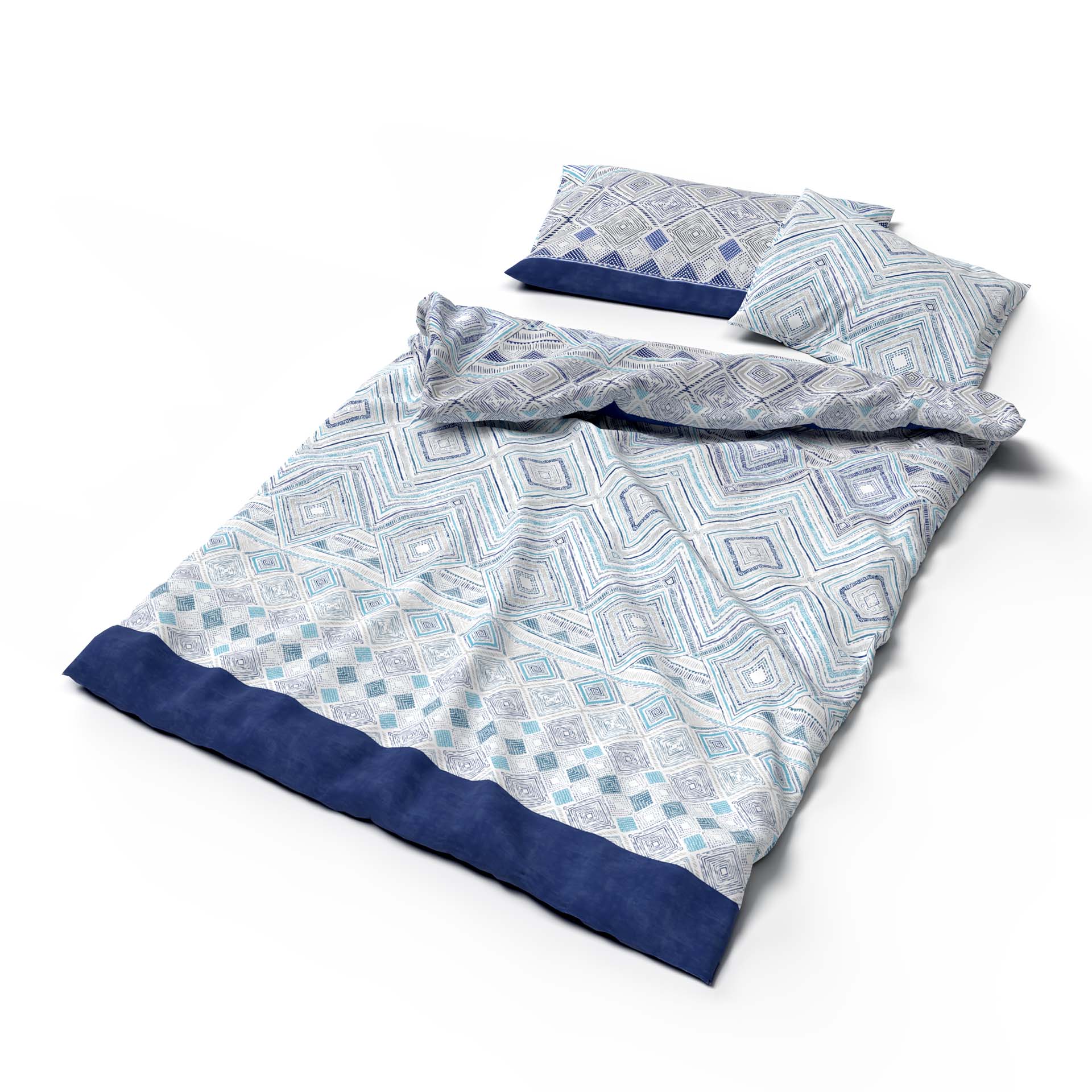 Lotus linge de lit bambou Lindsey turquoise Lotus linge de lit bambou Lindsey turquoise