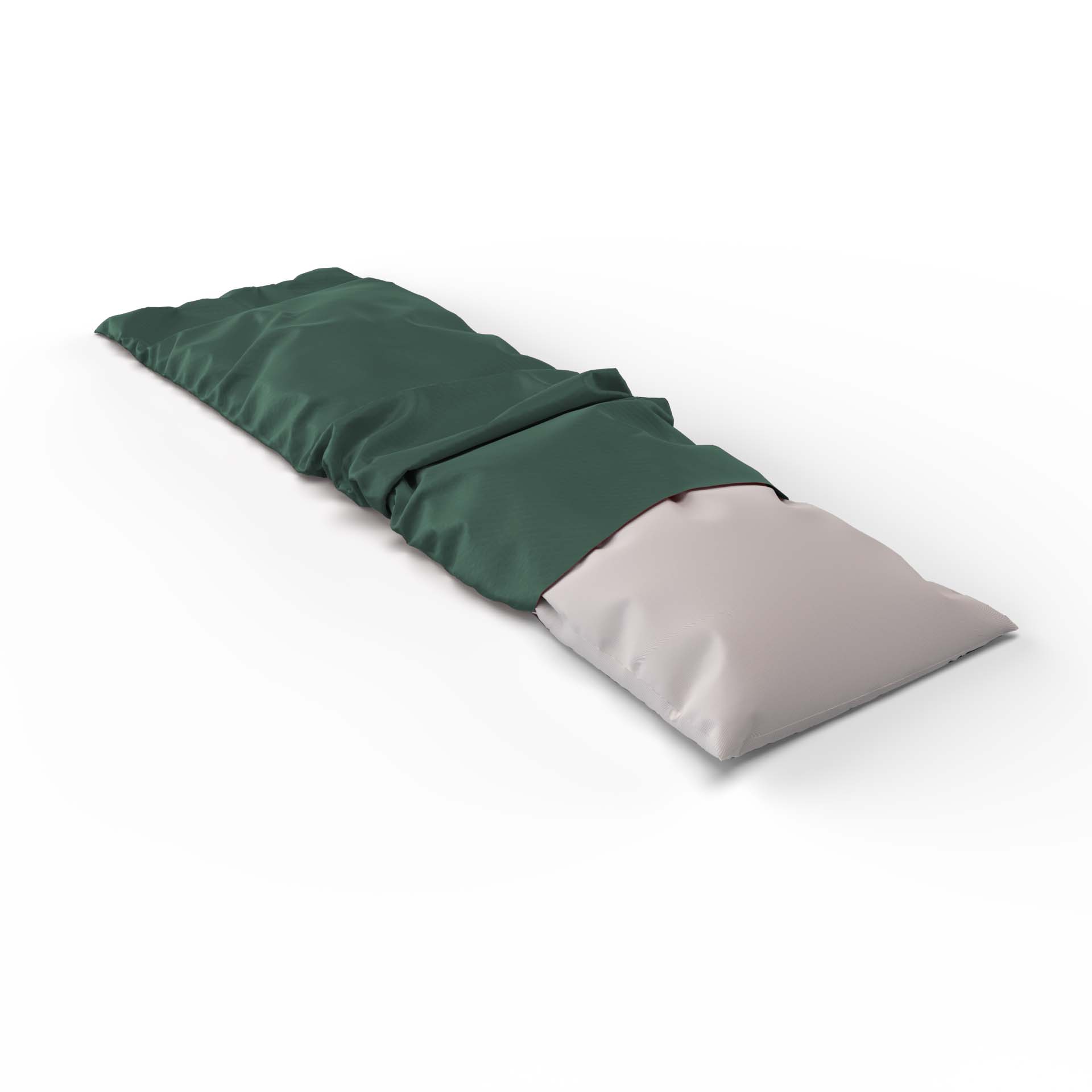 Housse pour coussin de soutien en satin uni