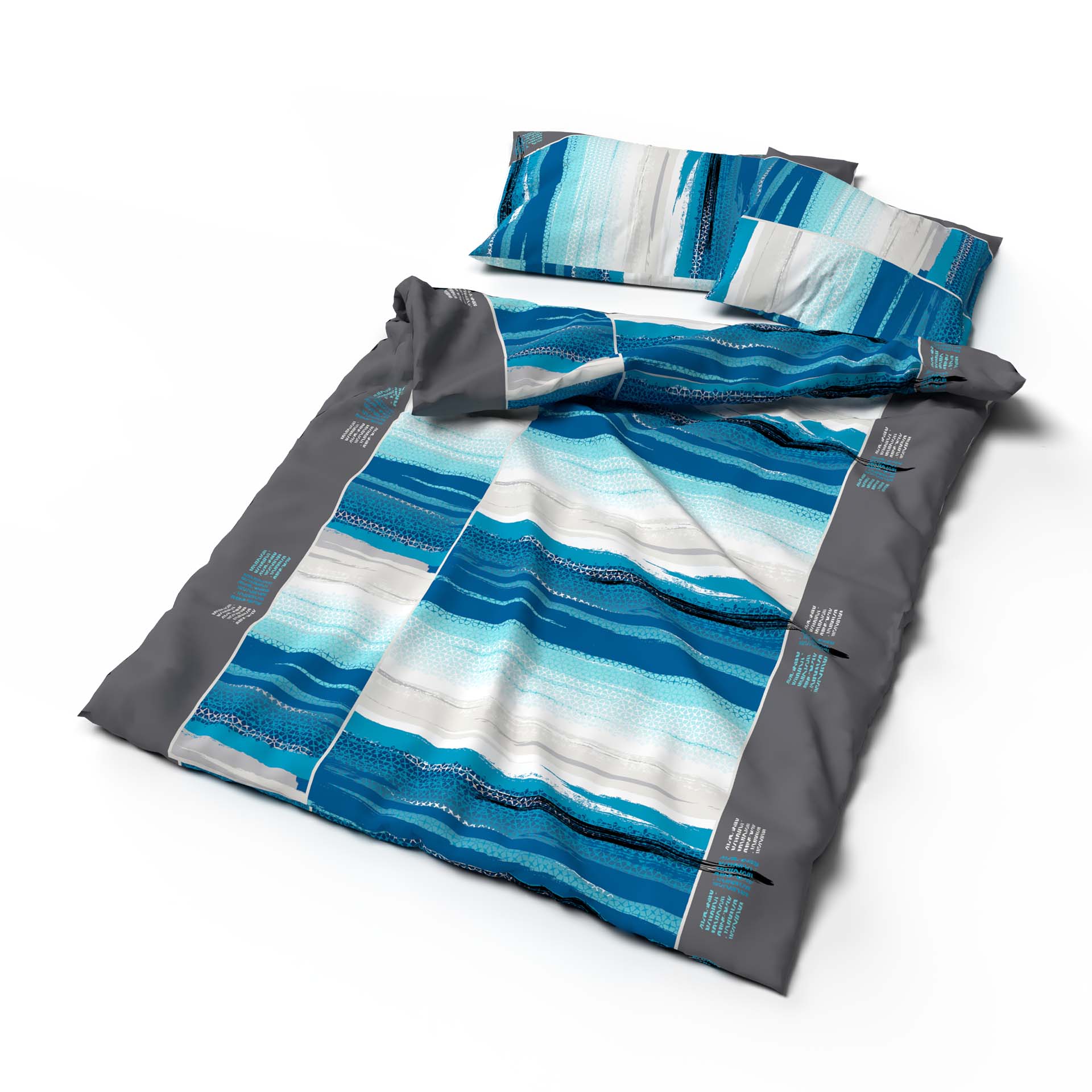 Lotus linge de lit bambou Cap Azur turquoise Moebel, Bett, Bettlaken