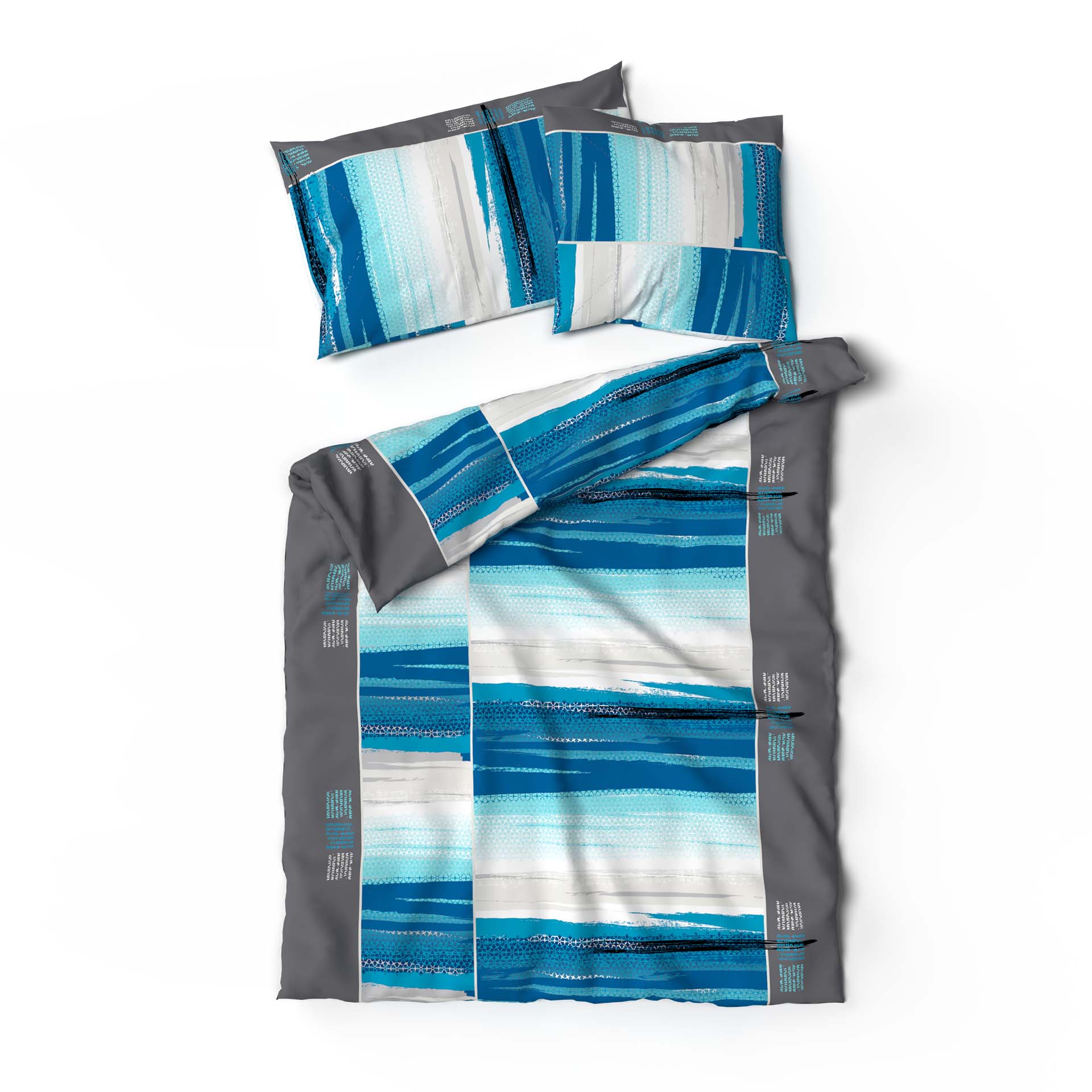 Lotus linge de lit bambou Cap Azur turquoise Lotus linge de lit bambou Cap Azur turquoise