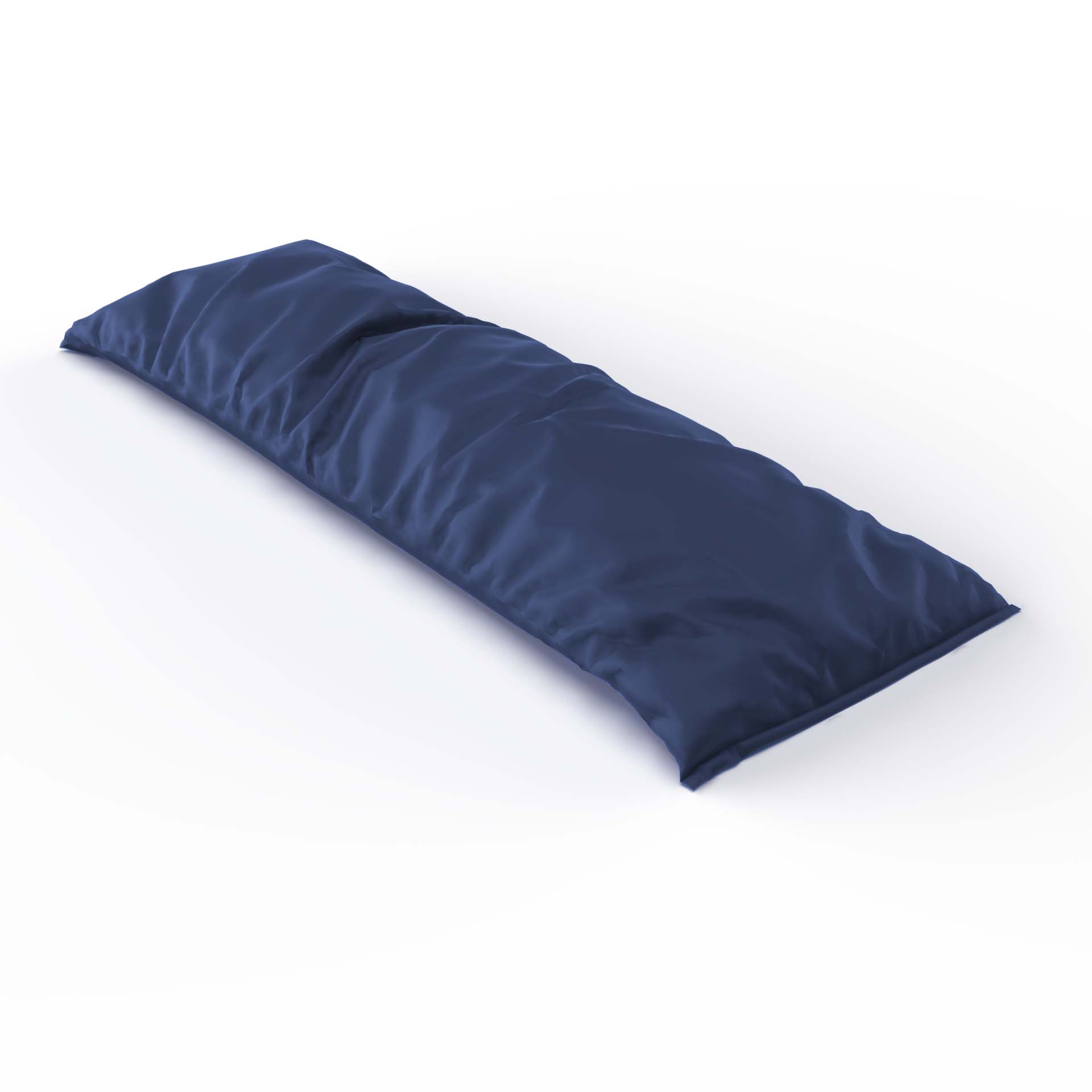 Housse pour coussin de soutien en satin uni