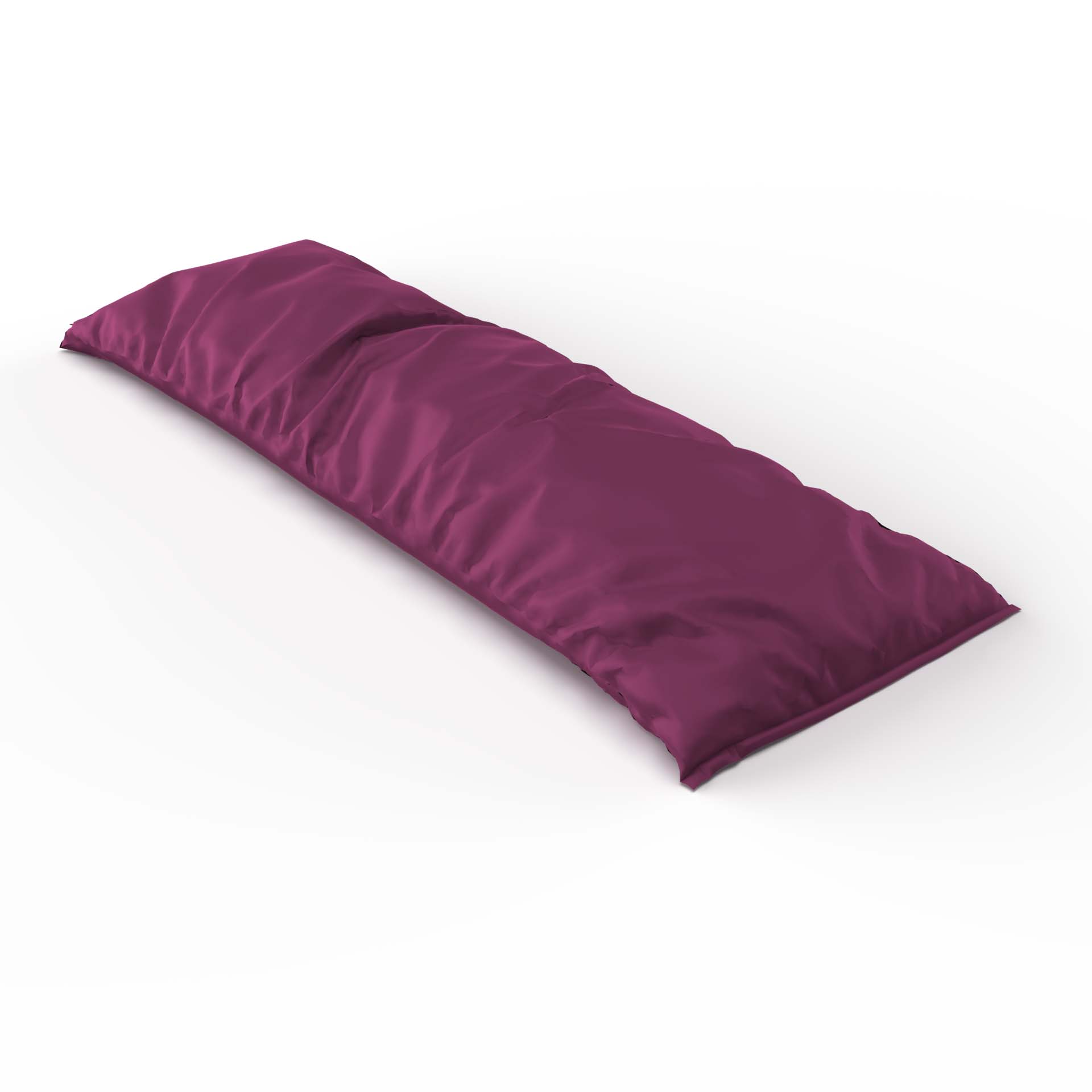 Housse pour coussin de soutien en satin uni