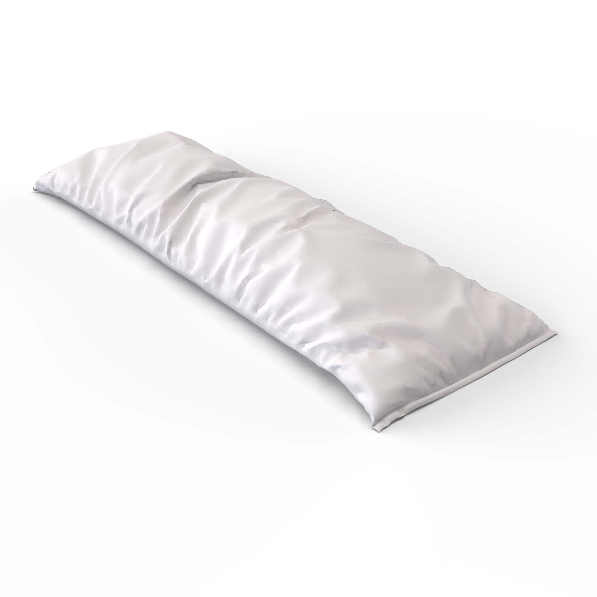 Housse pour coussin de soutien en satin uni