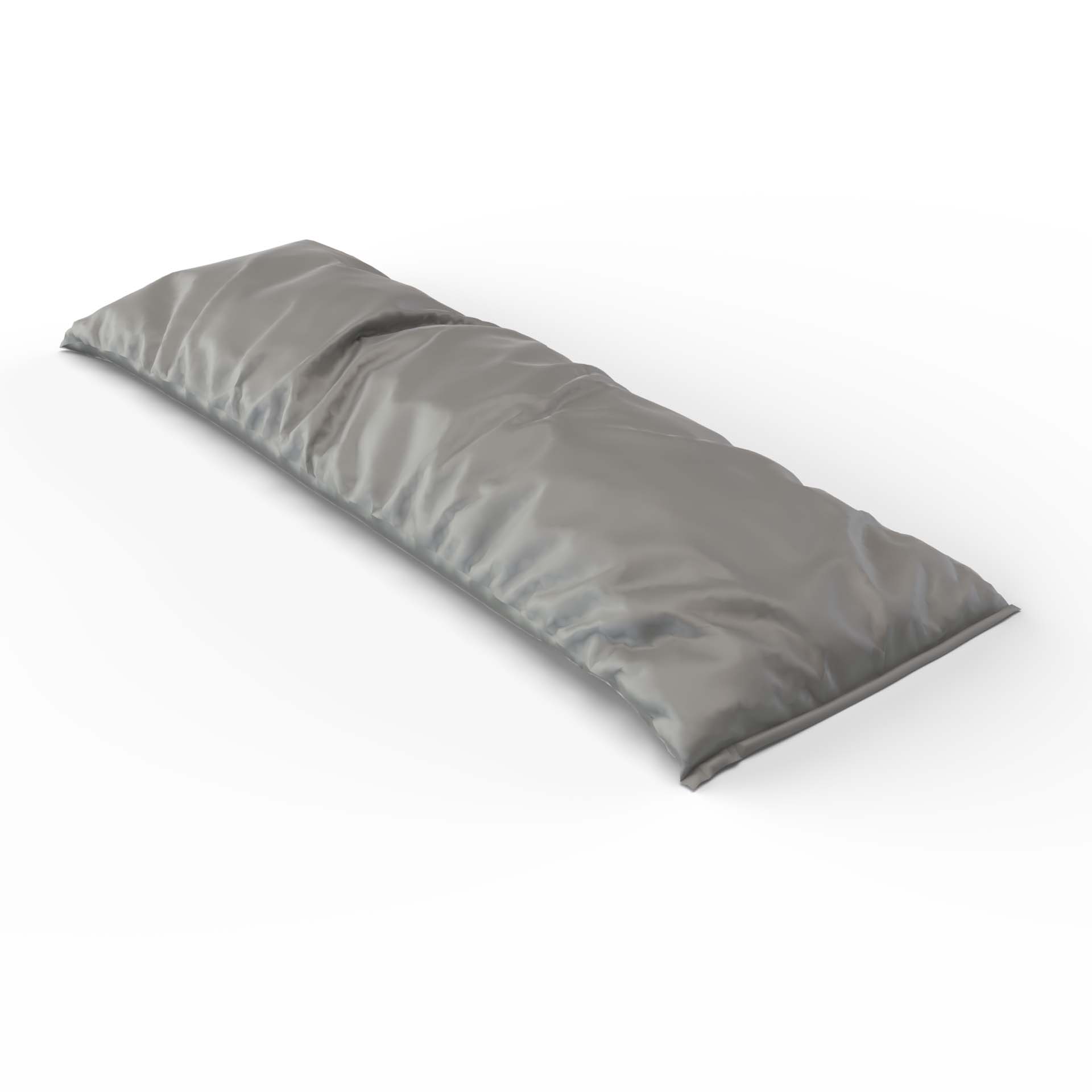 Housse pour coussin de soutien en satin uni