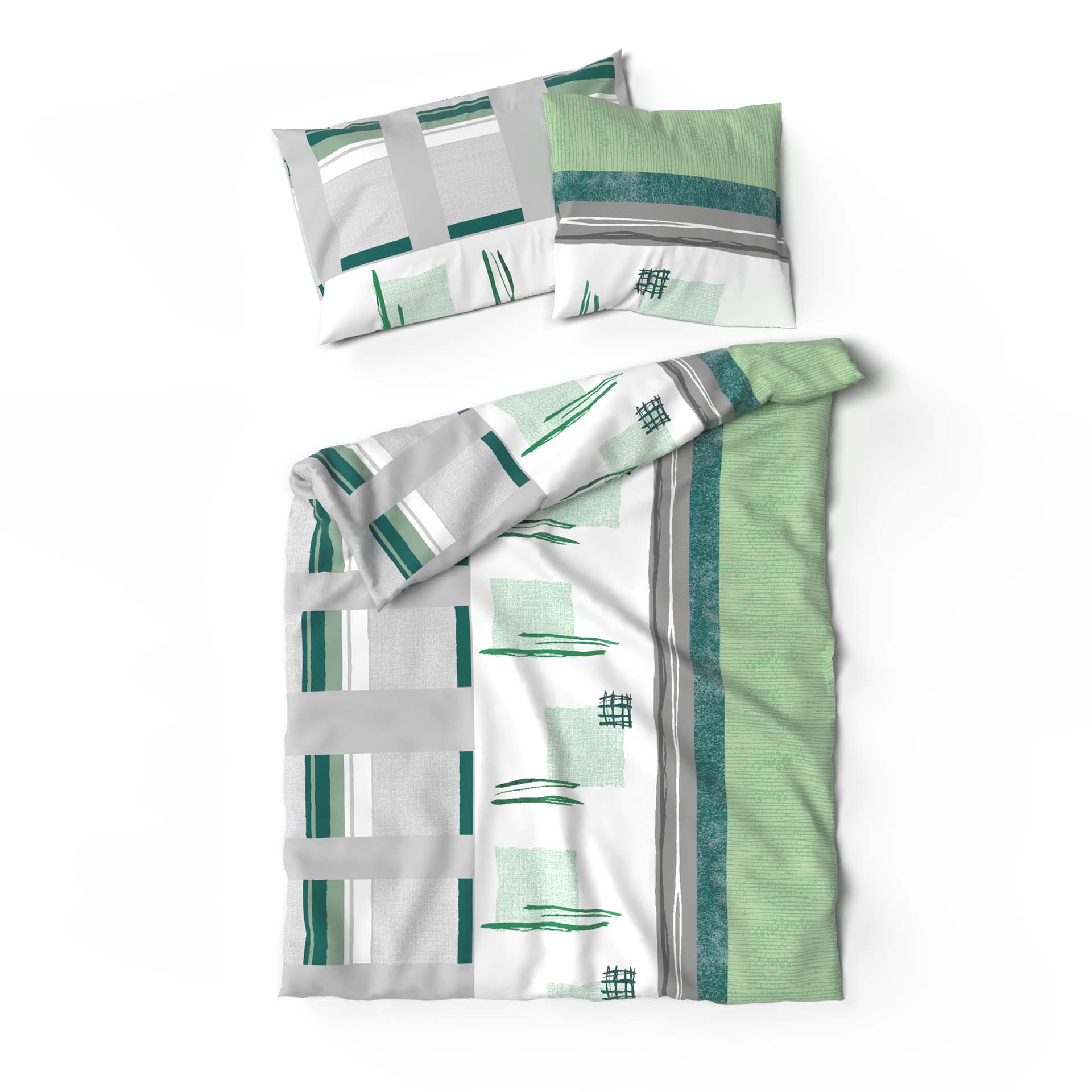 Lotus linge de lit jersey Malea vert Lotus linge de lit jersey Malea vert