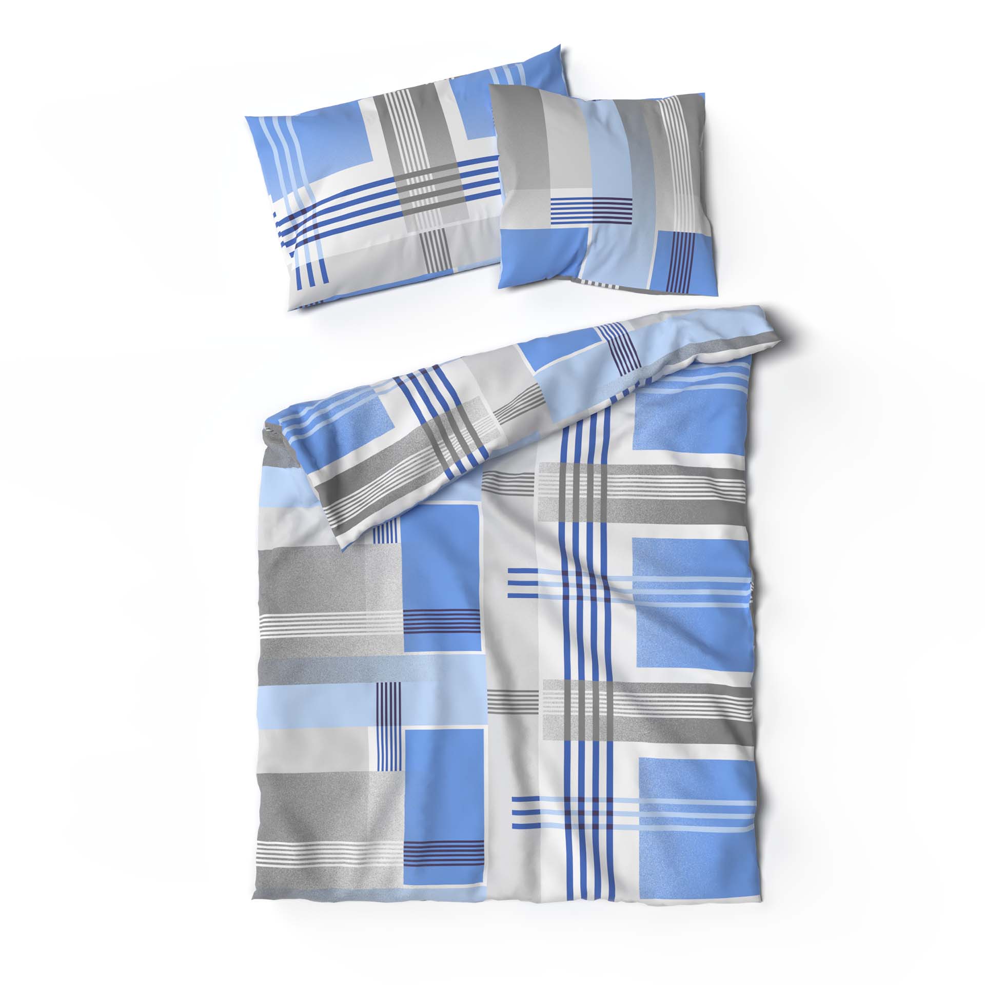 Lotus linge de lit jersey Jeffrey bleu Lotus linge de lit jersey Jeffrey bleu