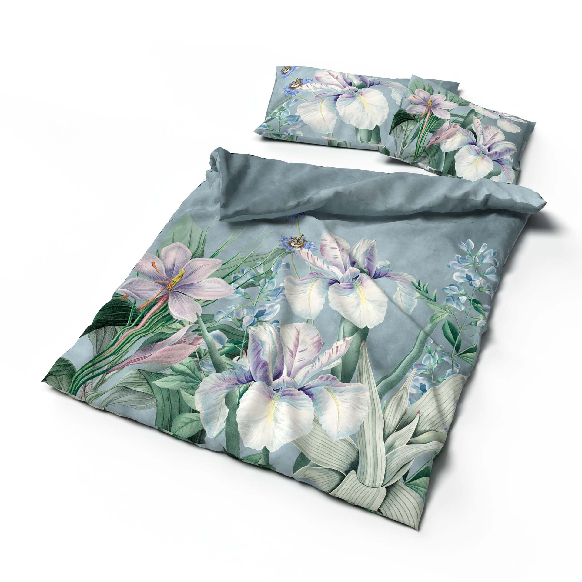 Lotus Création linge de lit satin Iris Lotus Création linge de lit satin Iris