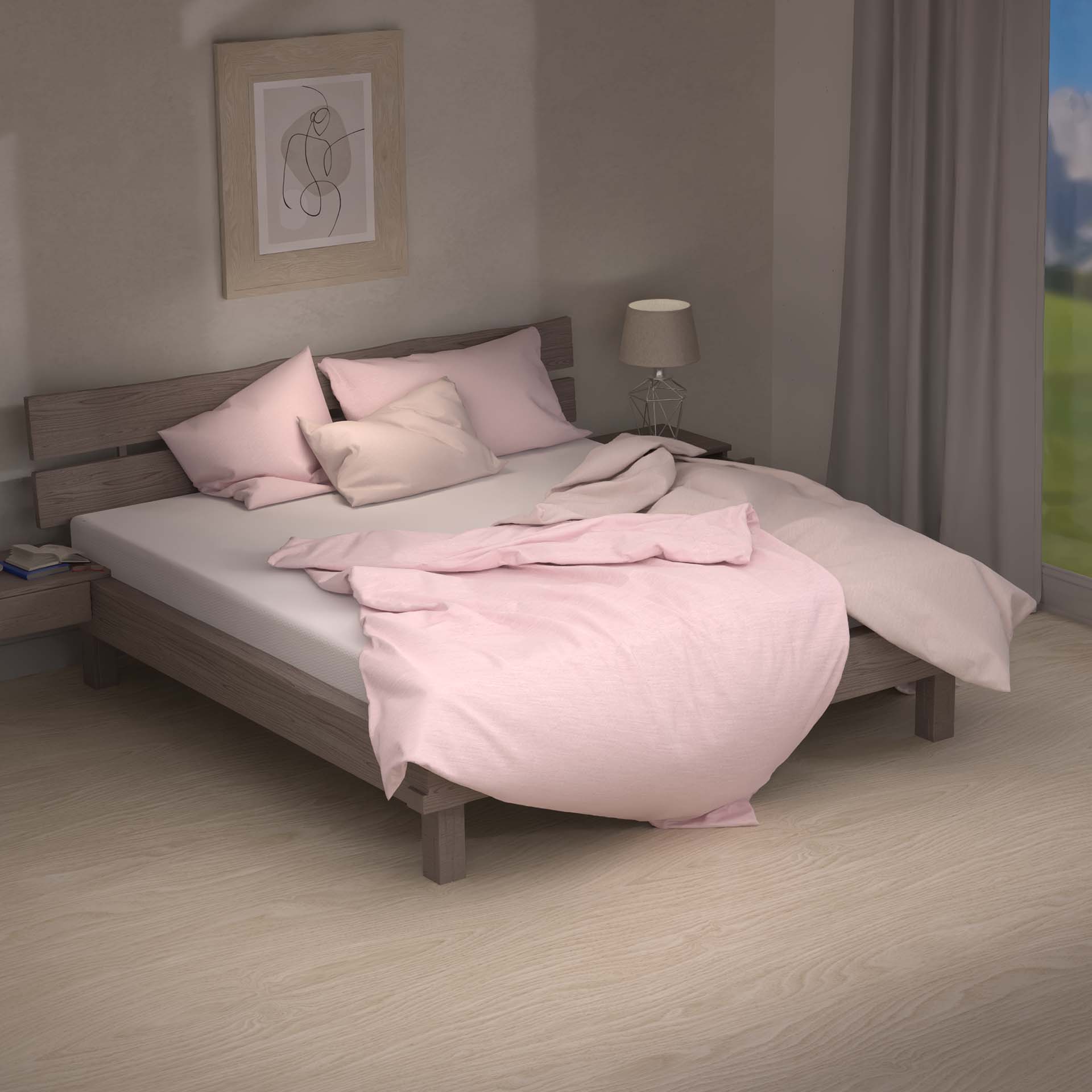 Lotus Bettwäsche Jersey uni mélange