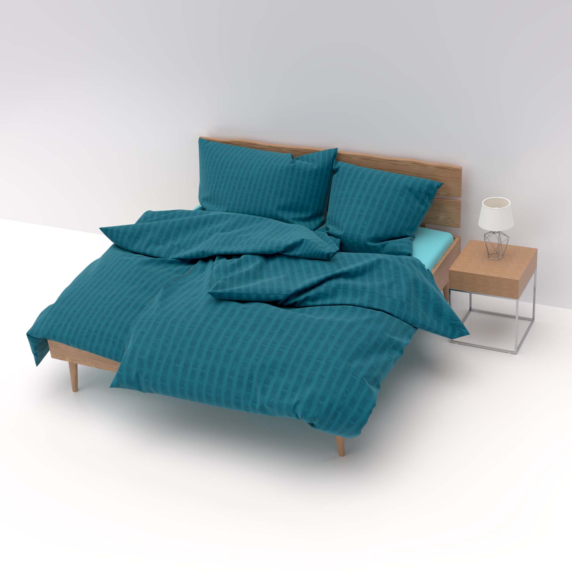 Lotus linge de lit satin seersucker uni