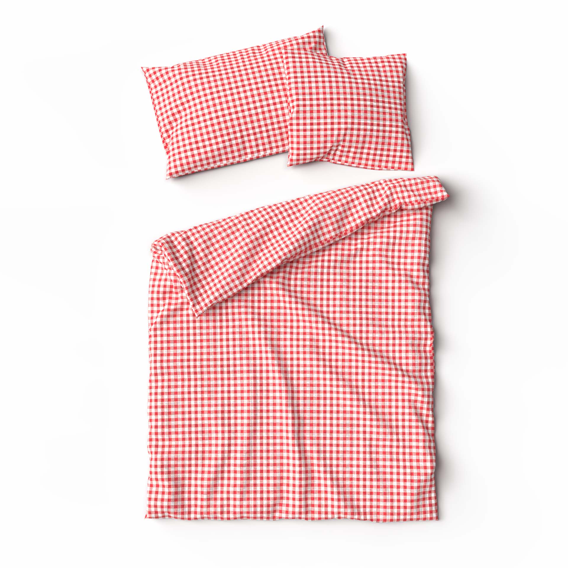 Lotus linge de lit seersucker Kölsch rouge