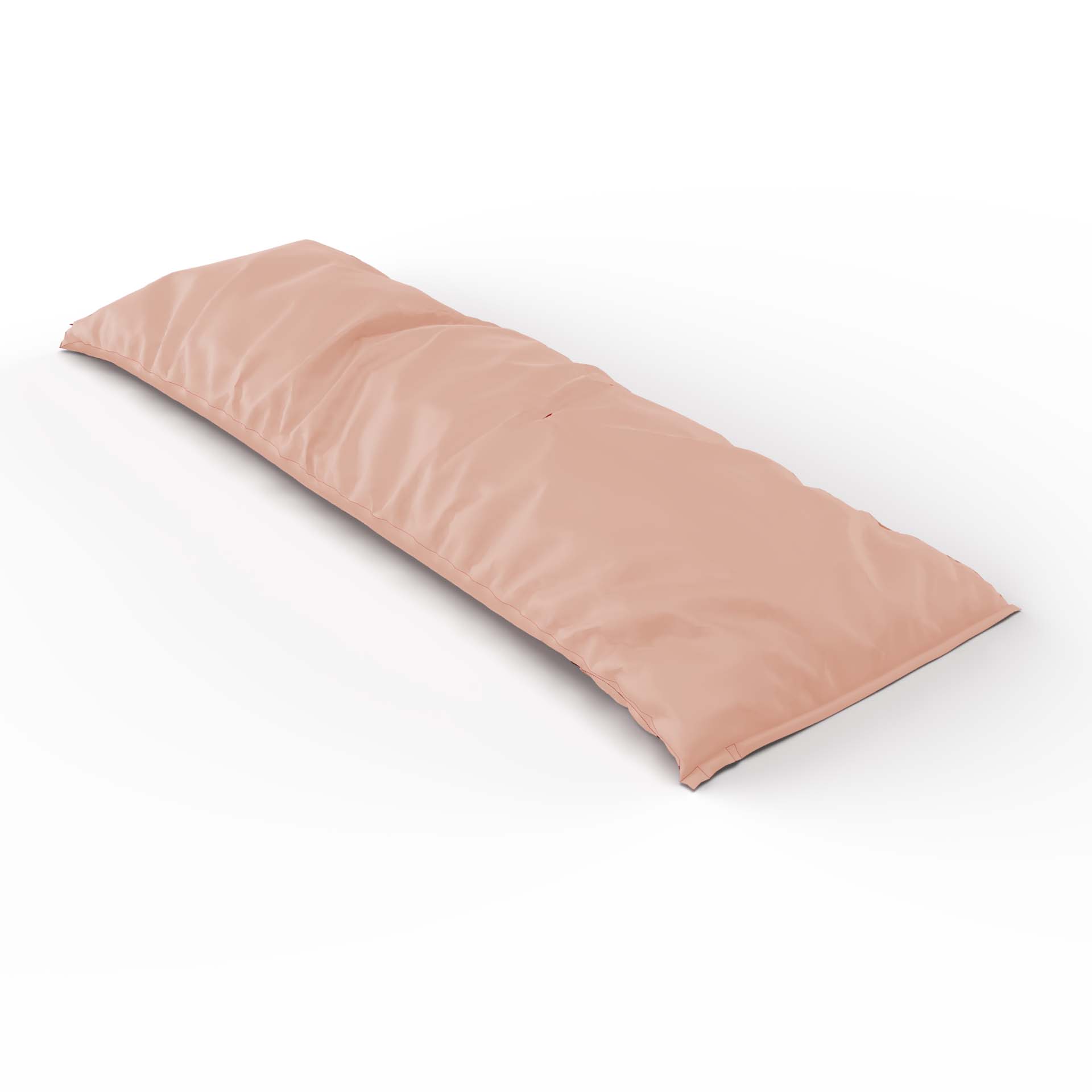 Housse pour coussin de soutien en satin uni