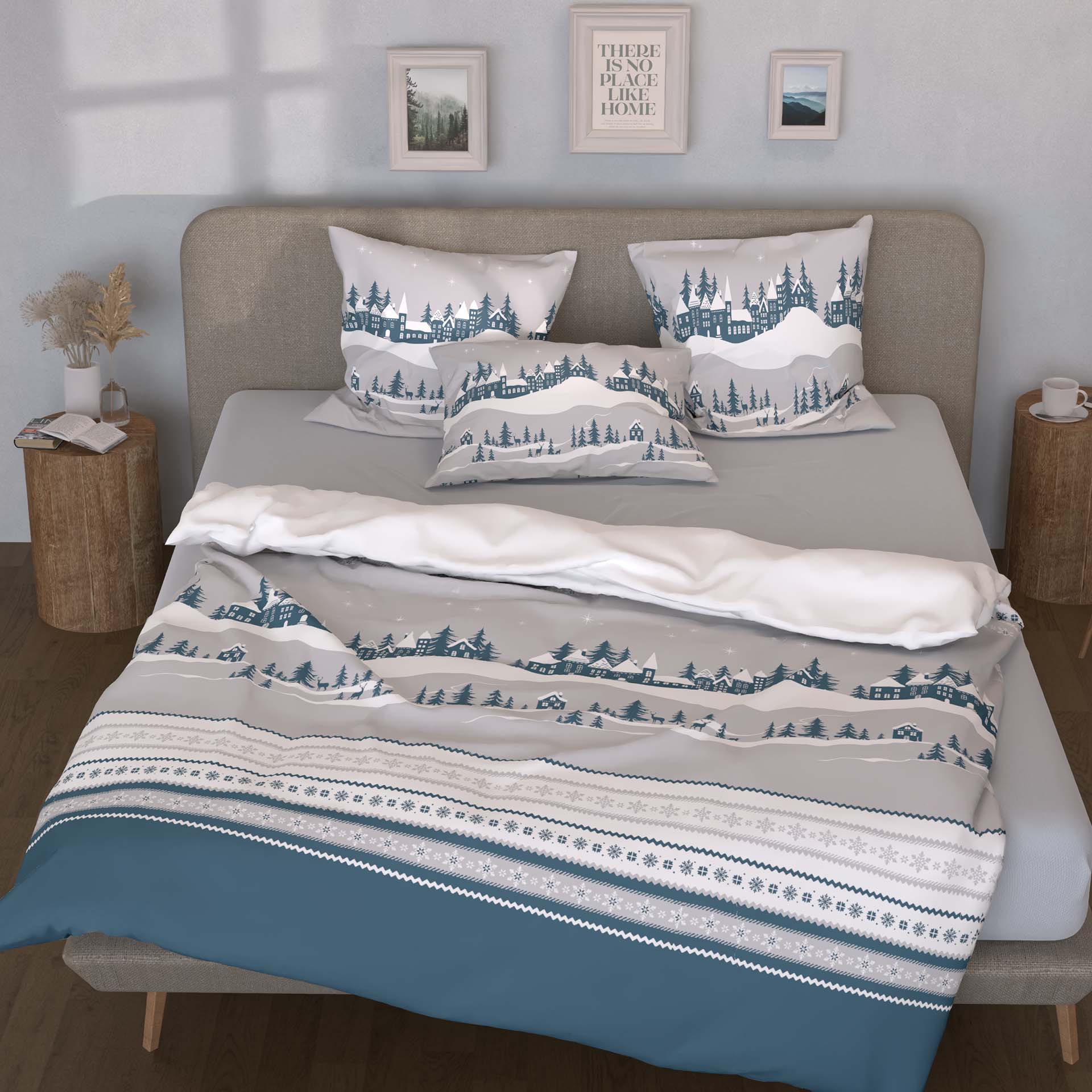 Lotus Linge de lit flanelle Pontresina