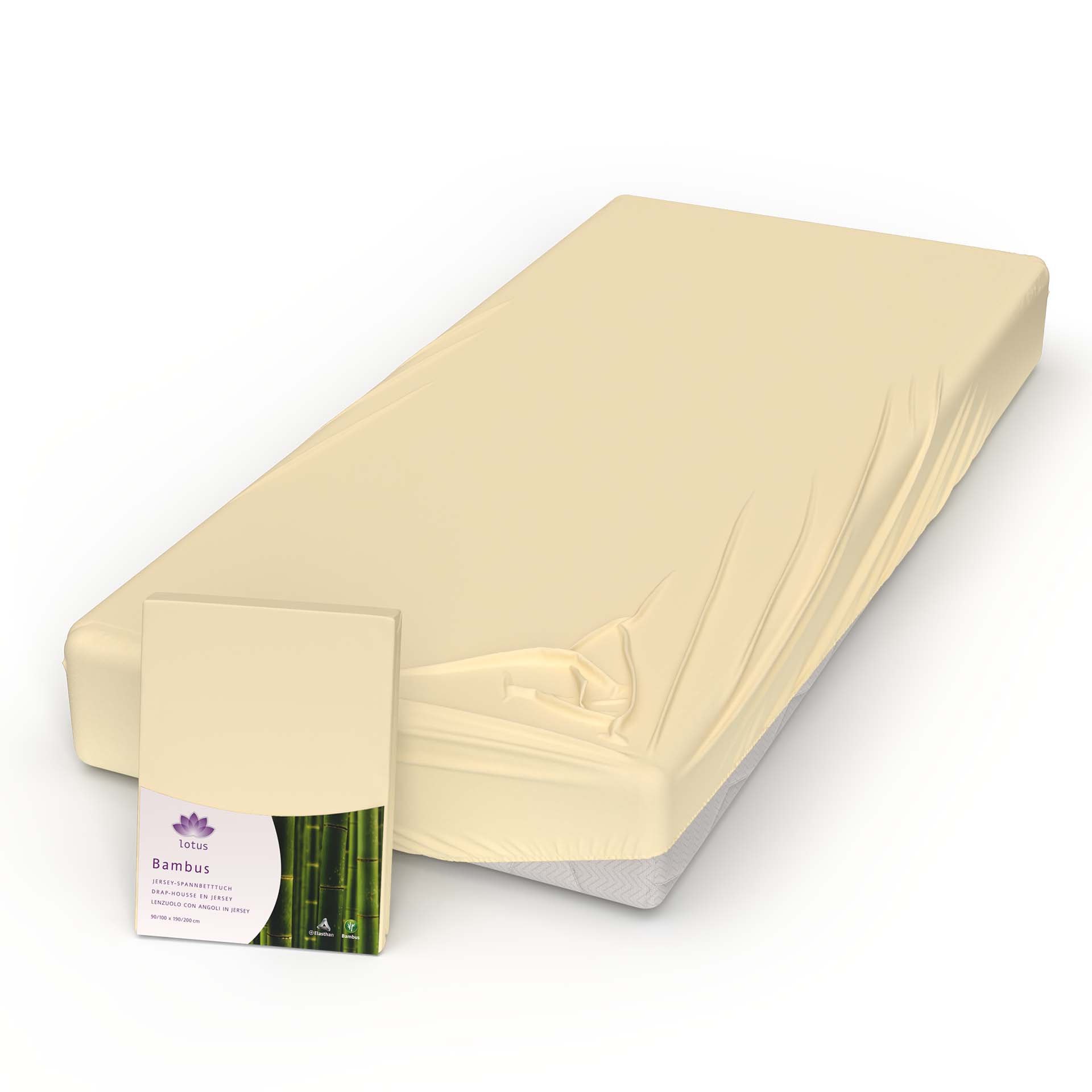 Lotus drap-housse bambou jersey