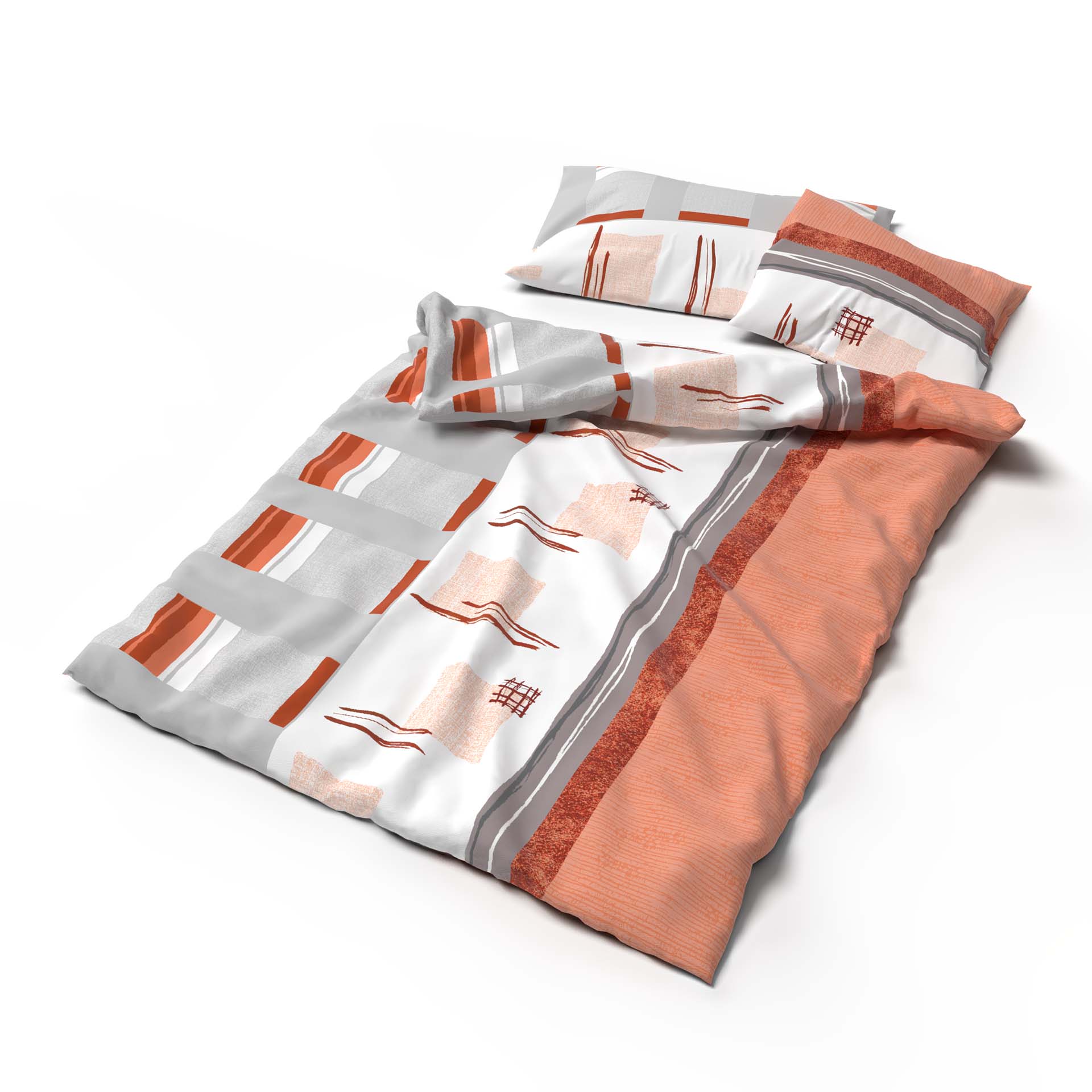 Lotus linge de lit jersey Malea orange Lotus linge de lit jersey Malea orange