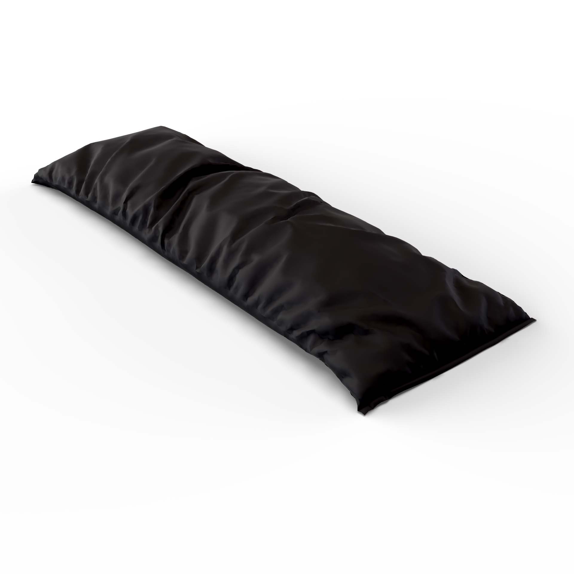 Housse pour coussin de soutien en satin uni