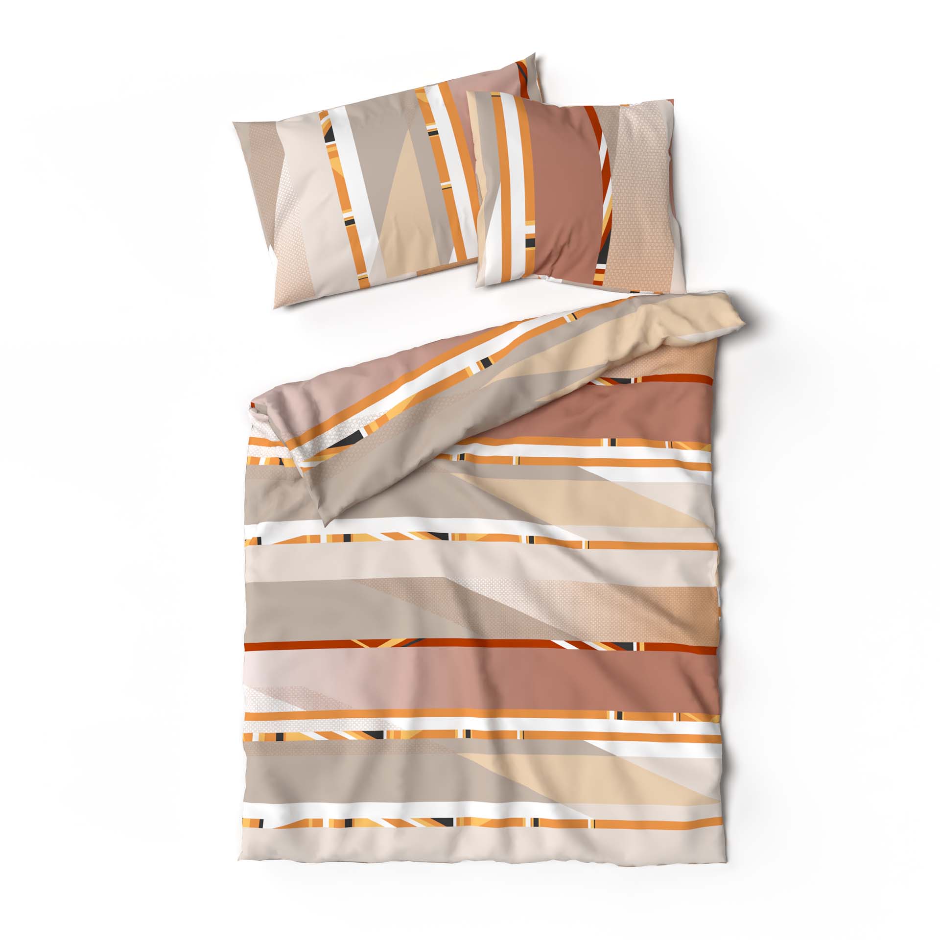 Lotus linge de lit jersey Anh orange