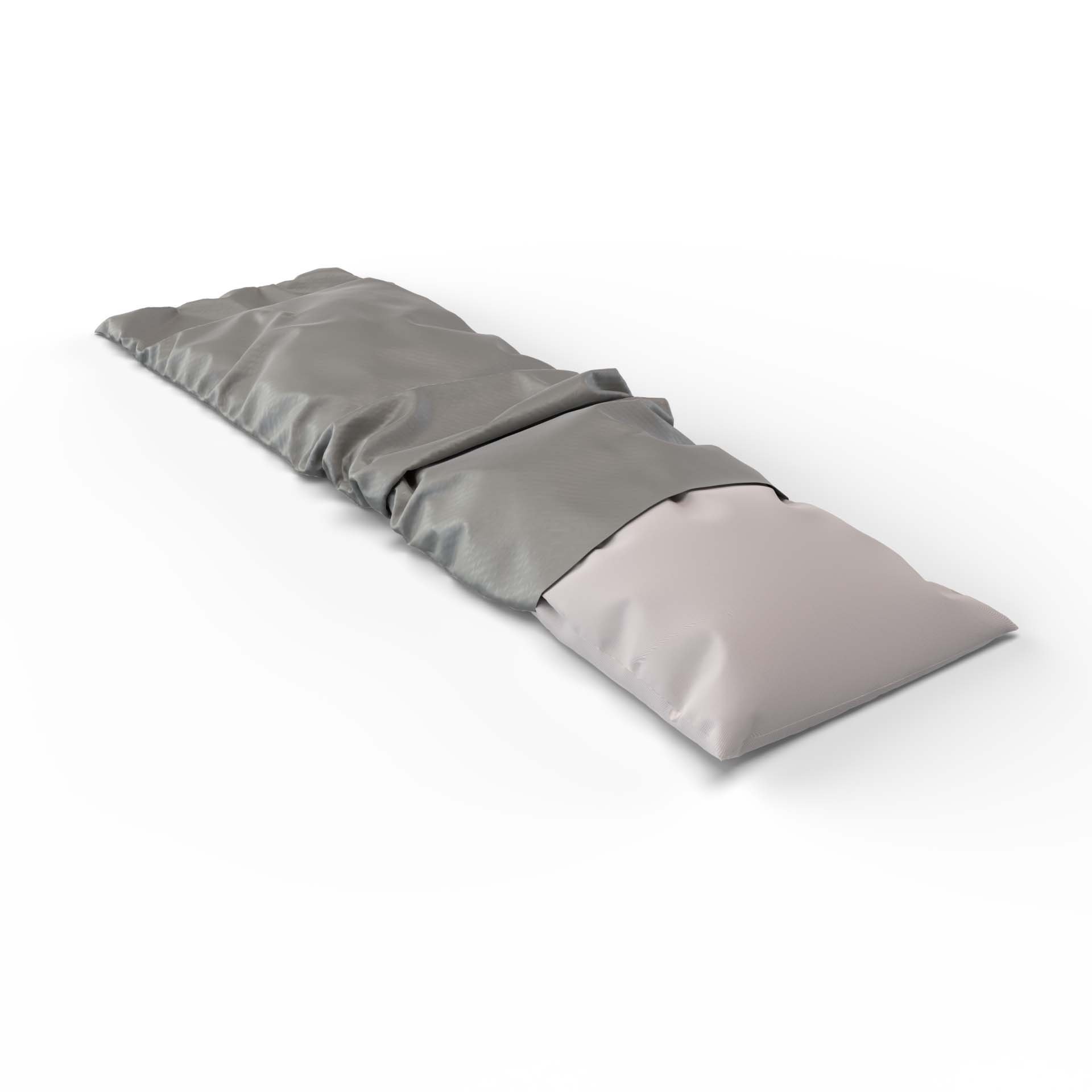 Housse pour coussin de soutien en satin uni