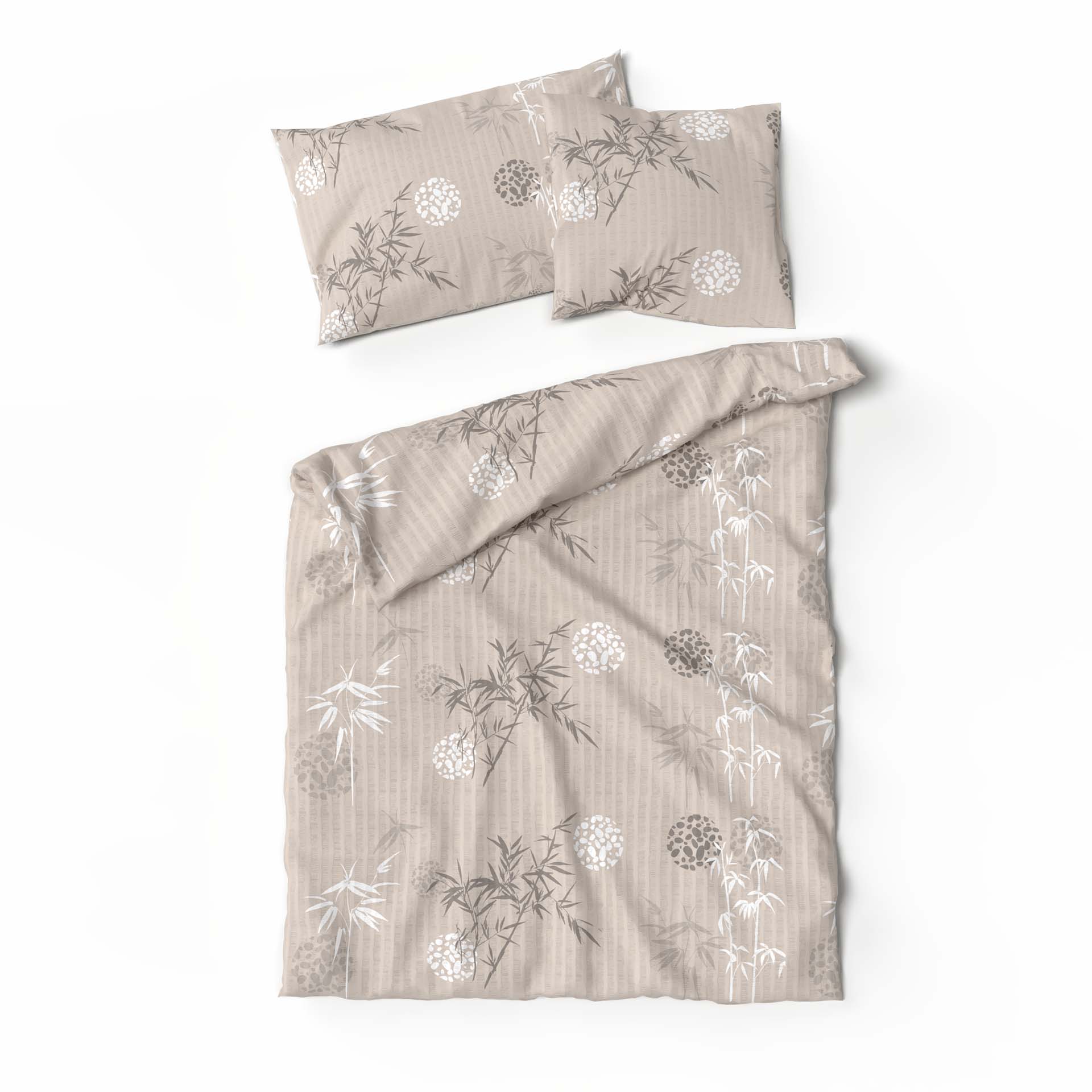 Lotus linge de lit seersucker Junko