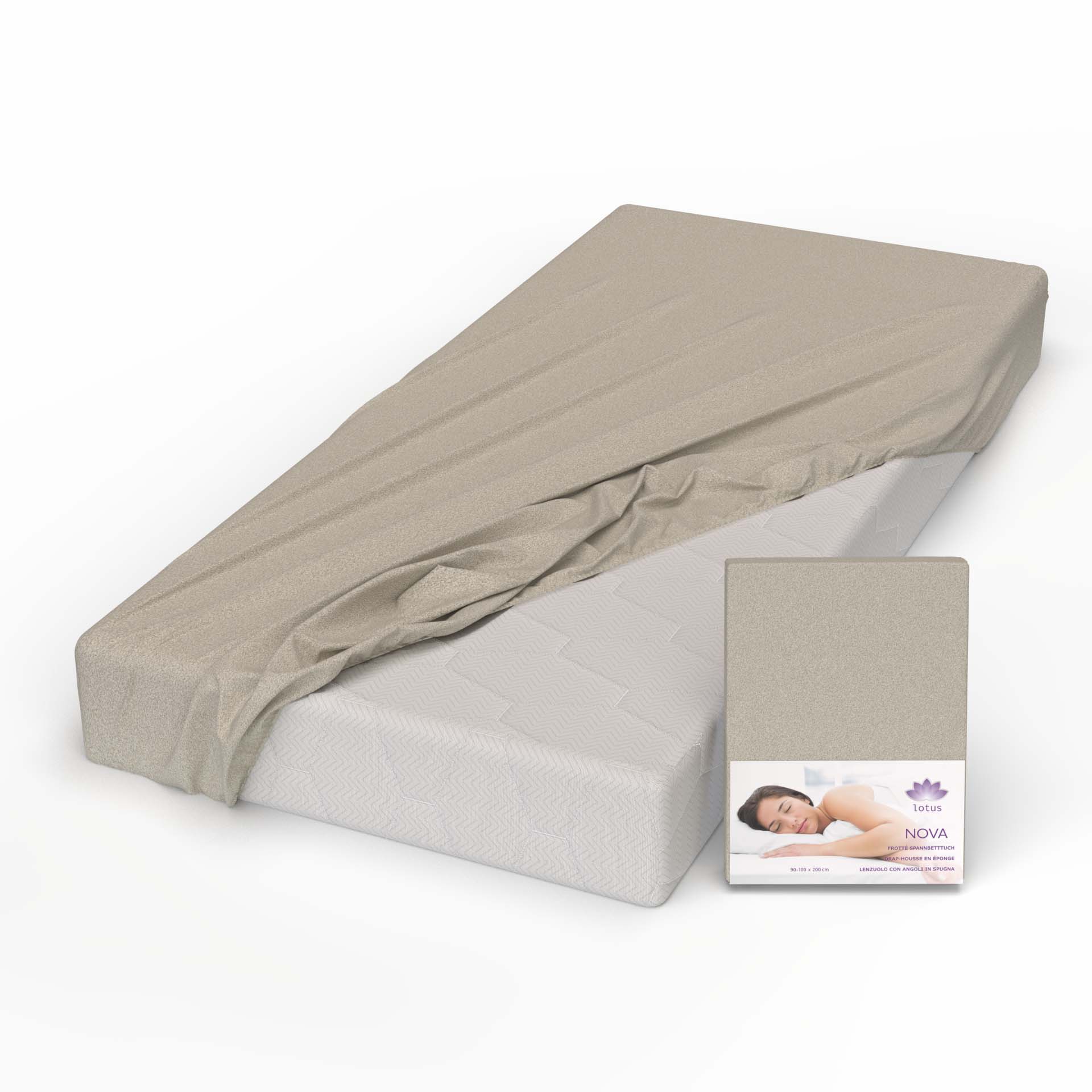 Lotus Frotté Fixleintuch Nova