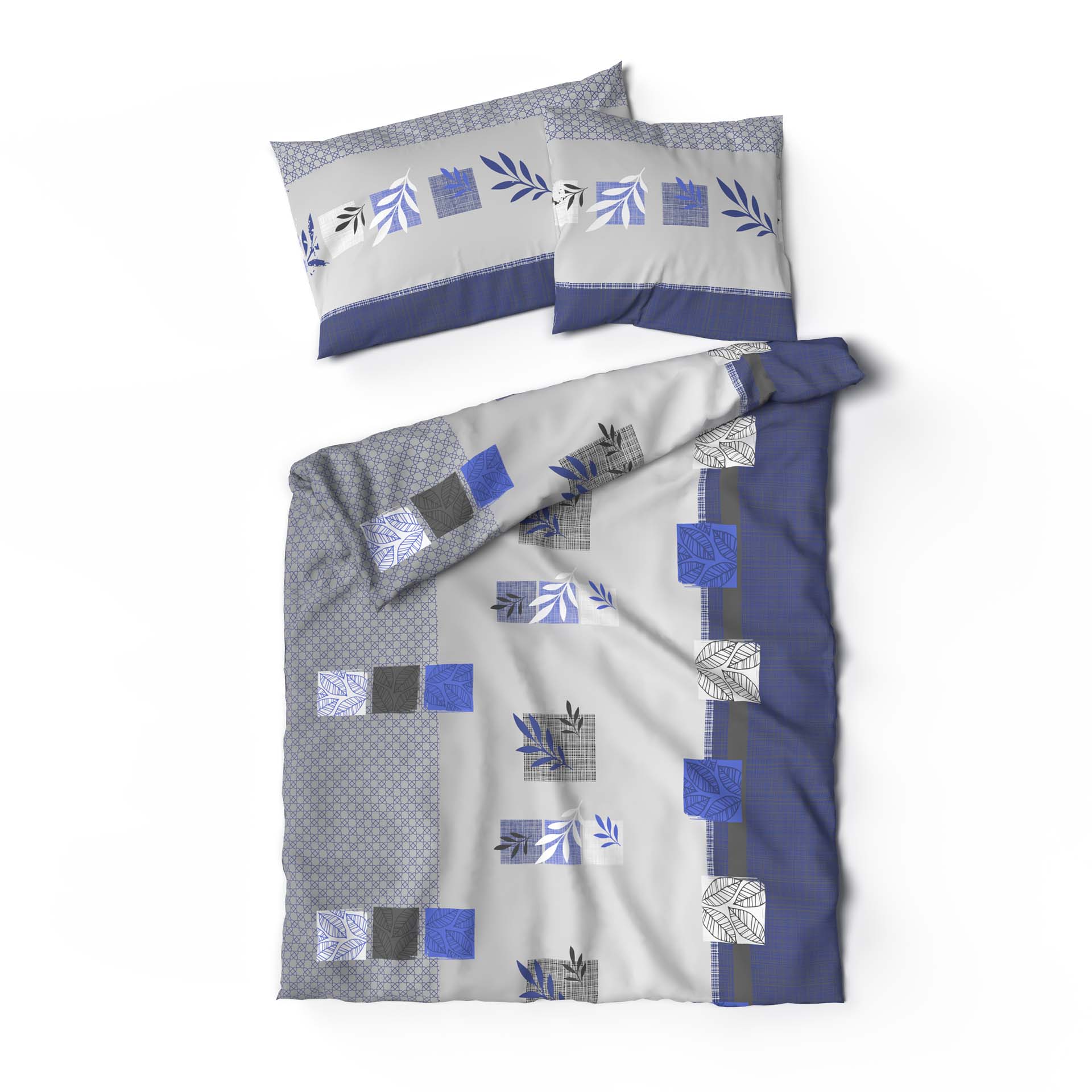 Lotus linge de lit bambou Xenia bleu