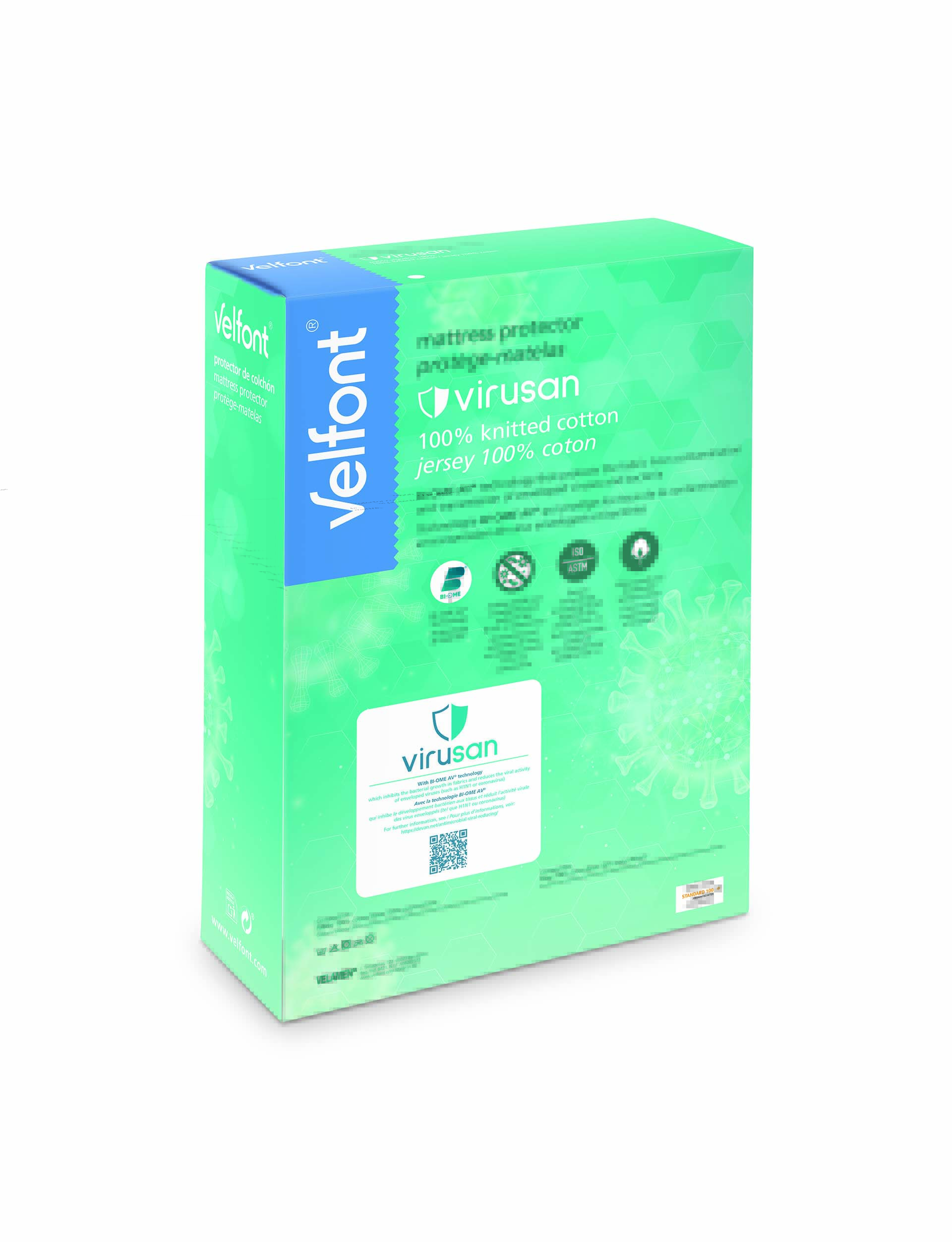 Velfont Anti-Virus protège-matelas antibactérien Velfont Anti-Virus protège-matelas antibactérien