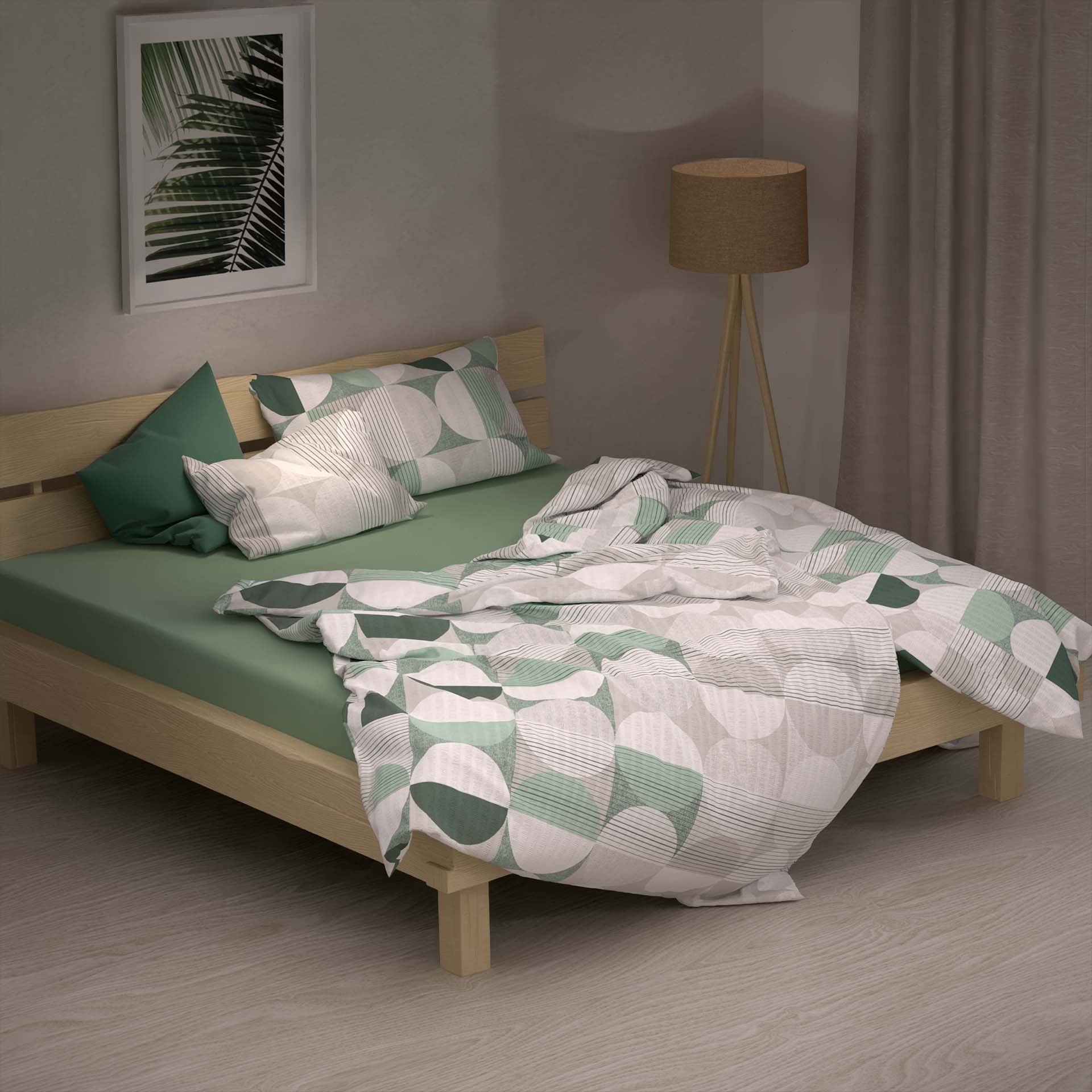 Lotus linge de lit seersucker Flyn