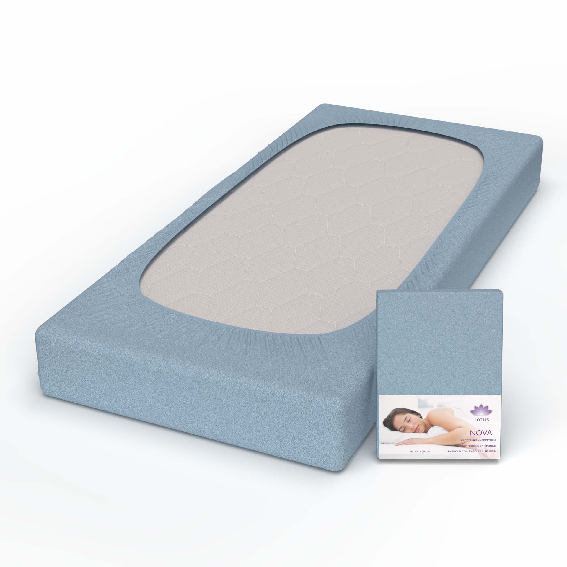 Lotus drap-housse frotté Nova Lotus drap-housse frotté Nova
