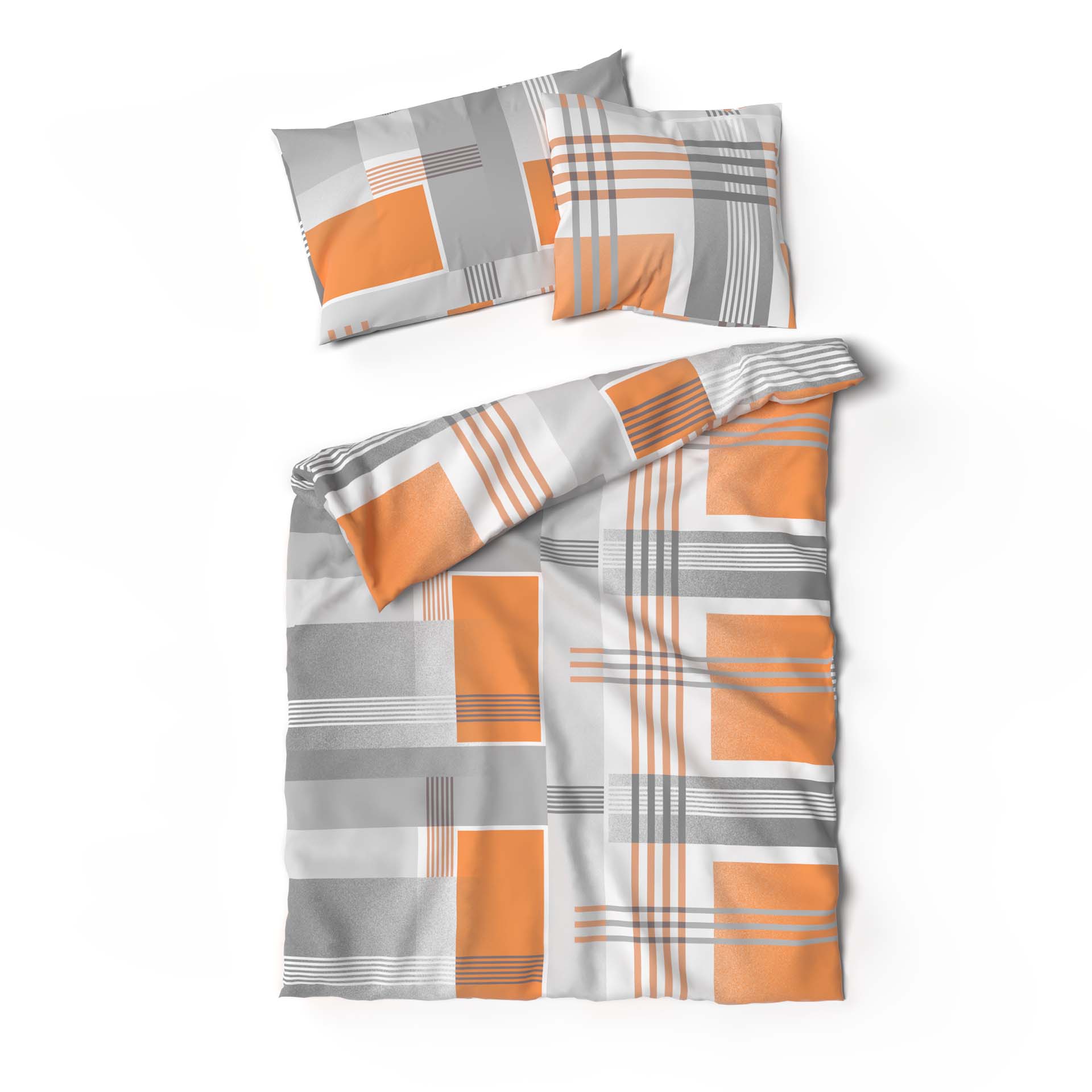 Lotus linge de lit jersey Jeffrey orange