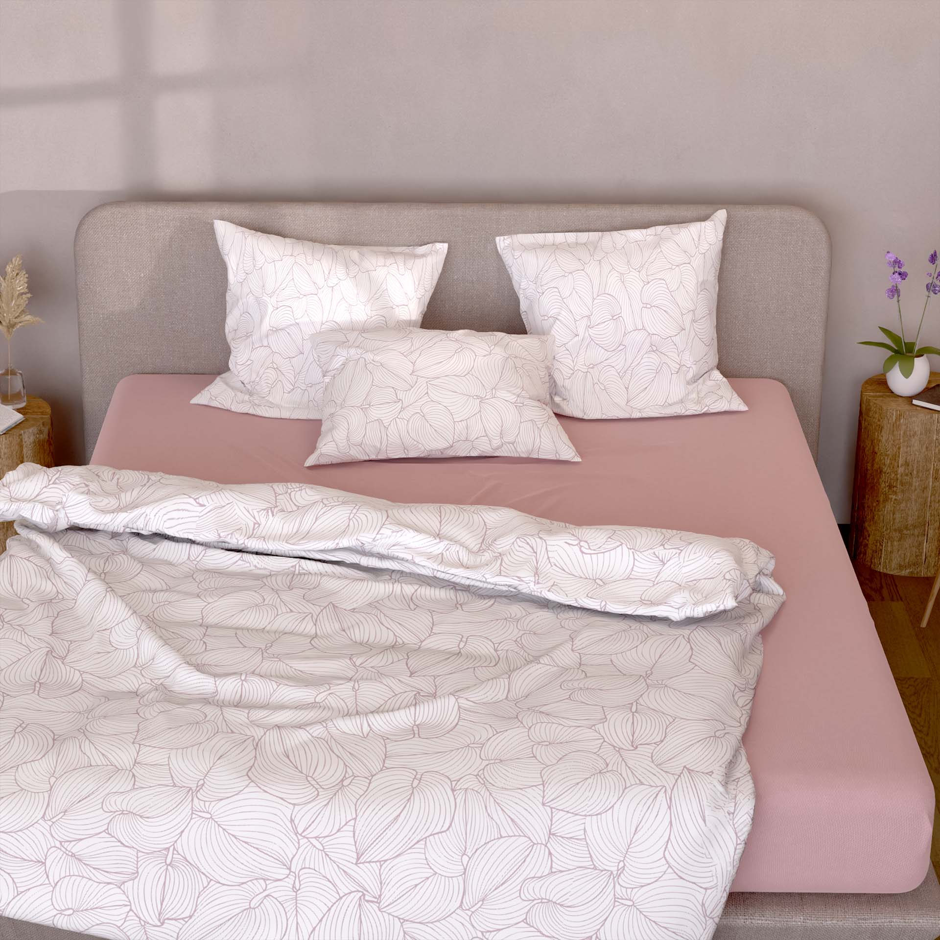 Lotus linge de lit renforcé Funkia Lotus linge de lit renforcé Funkia