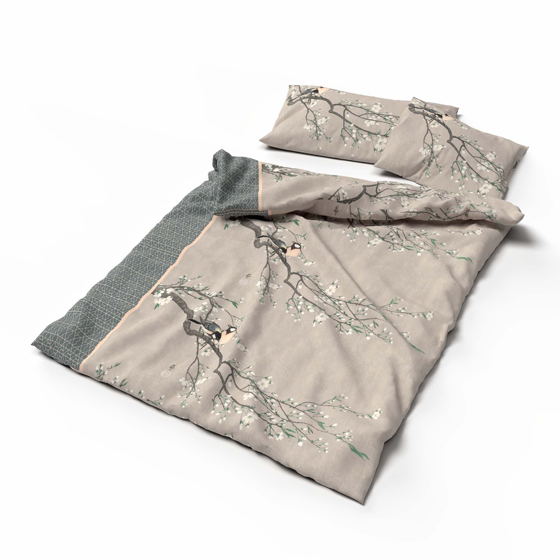 Lotus linge de lit bambou birds spring Lotus linge de lit bambou birds spring