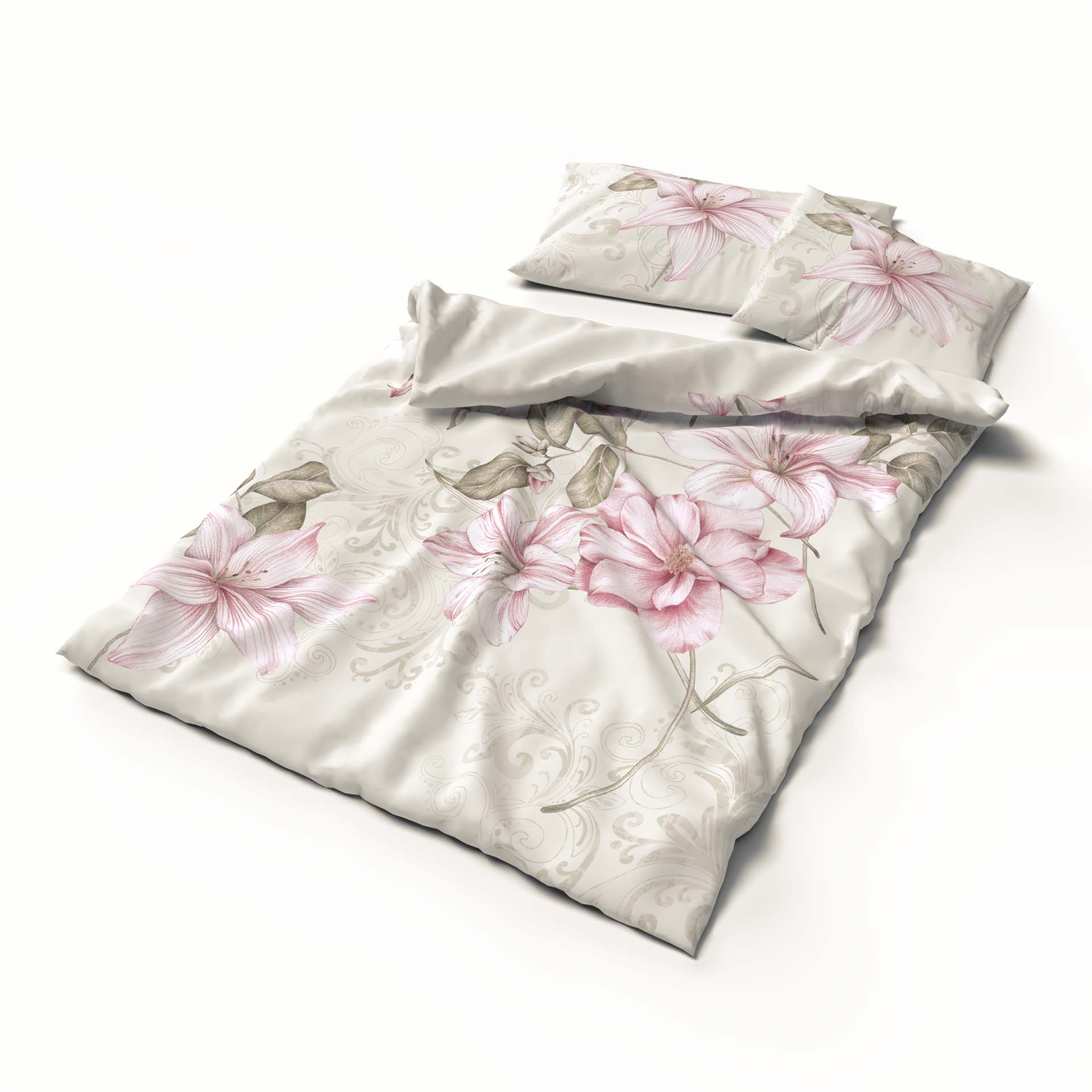 Lotus linge de lit satin Boutique Scarlett