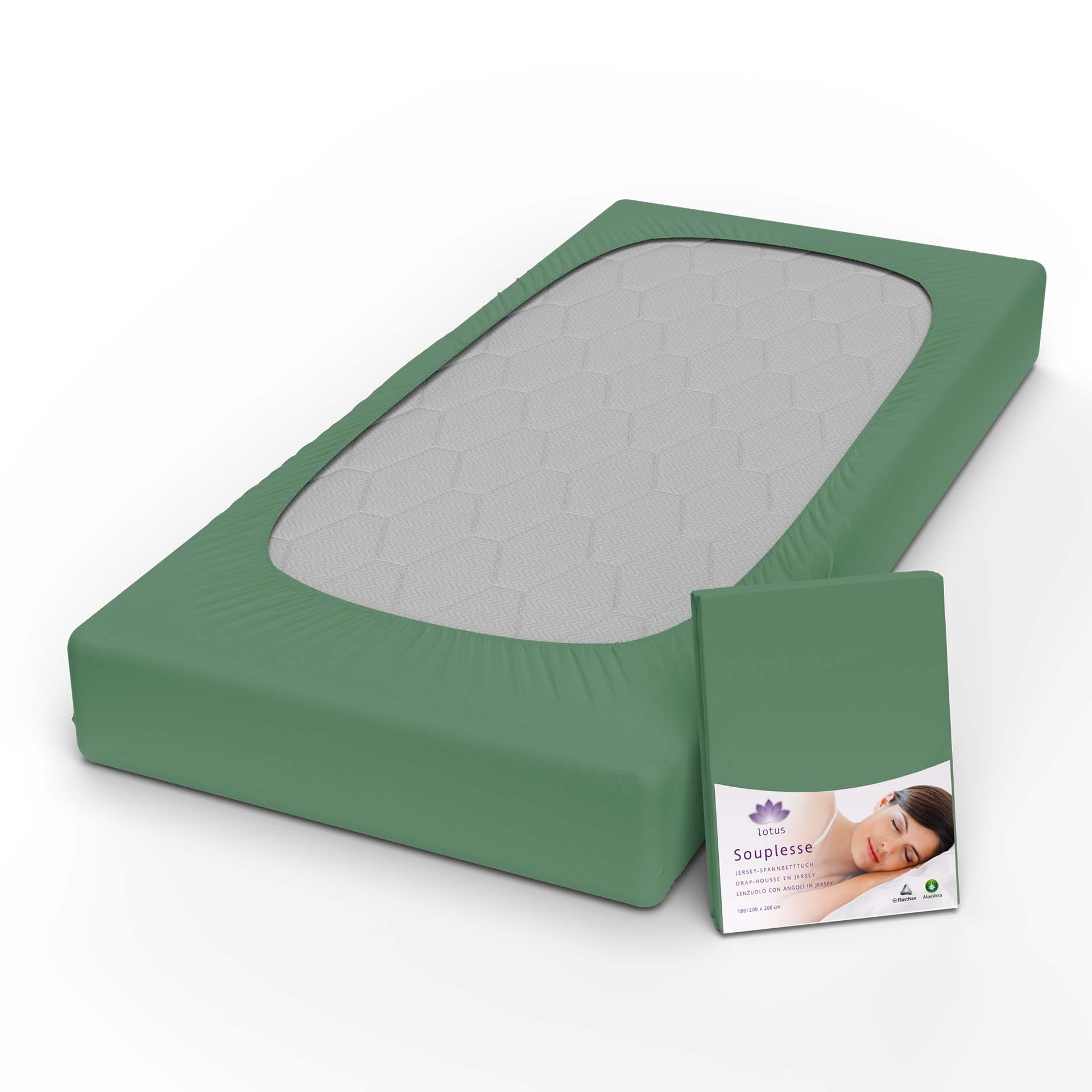 Lotus jersey drap-housse Souplesse Lotus jersey drap-housse Souplesse