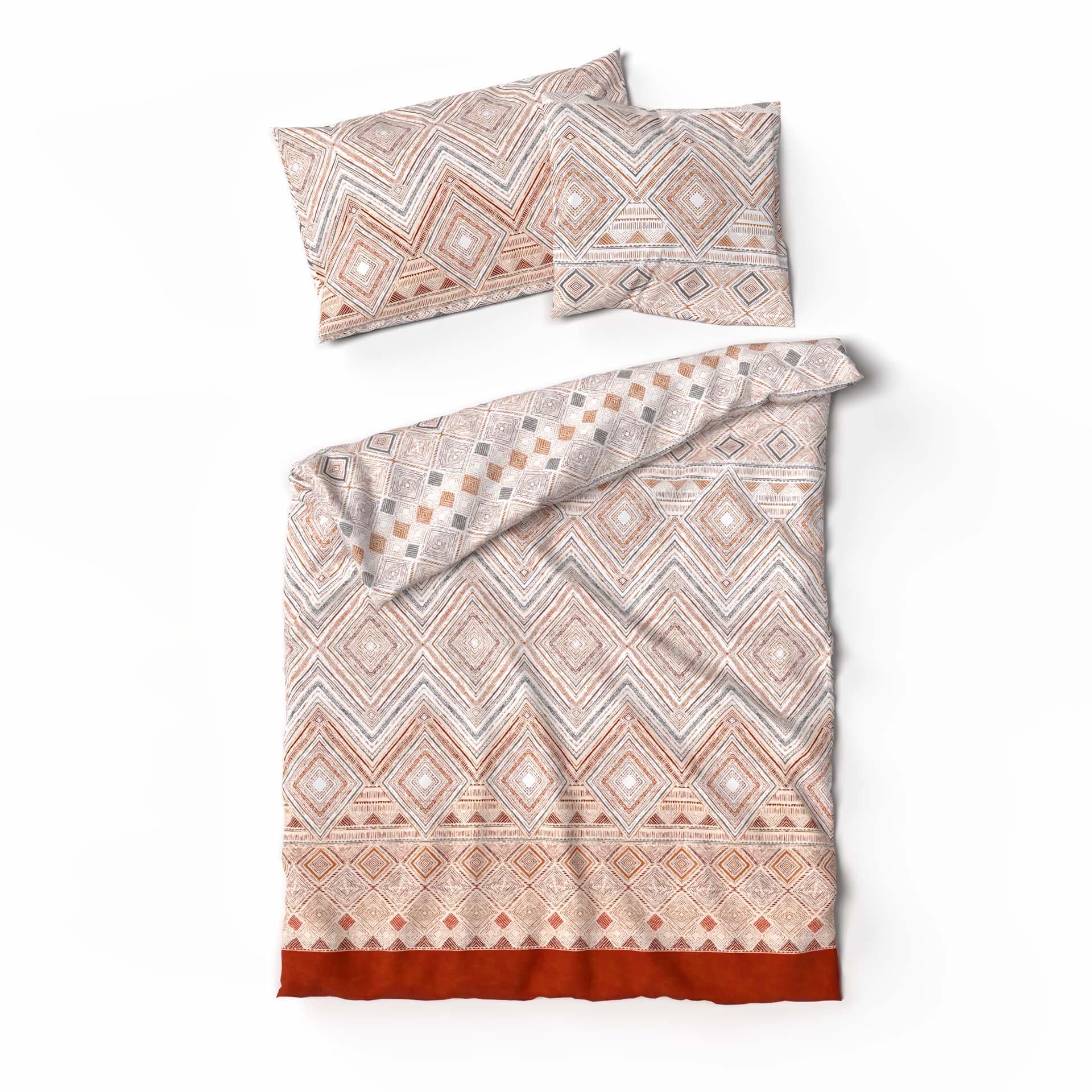 Lotus linge de lit bambou Lindsey orange Lotus linge de lit bambou Lindsey orange