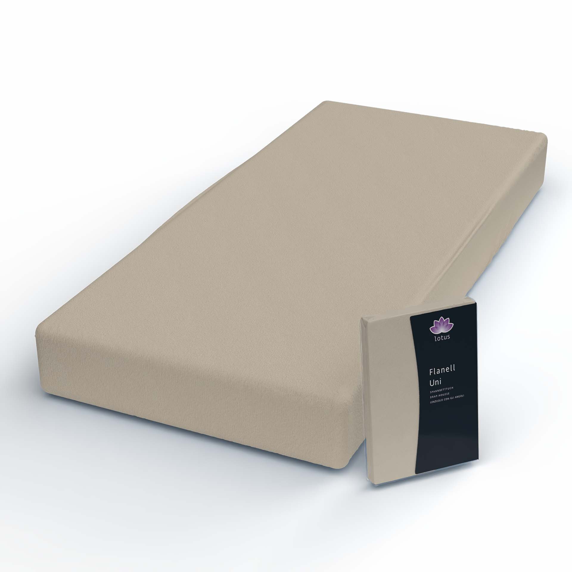 Drap-housse en flanelle Lotus Drap-housse en flanelle Lotus