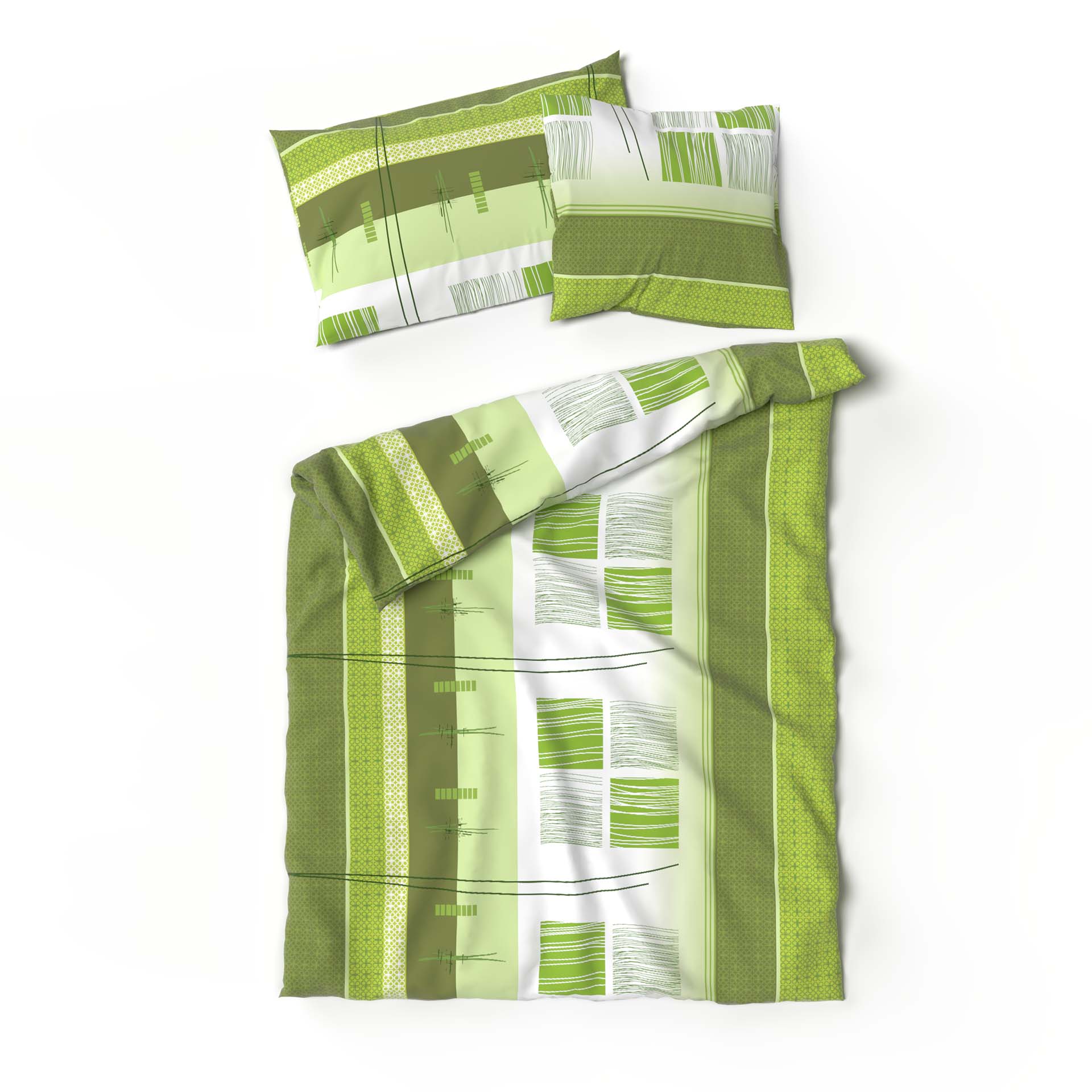 Lotus linge de lit jersey Amalfi vert Lotus linge de lit jersey Amalfi vert